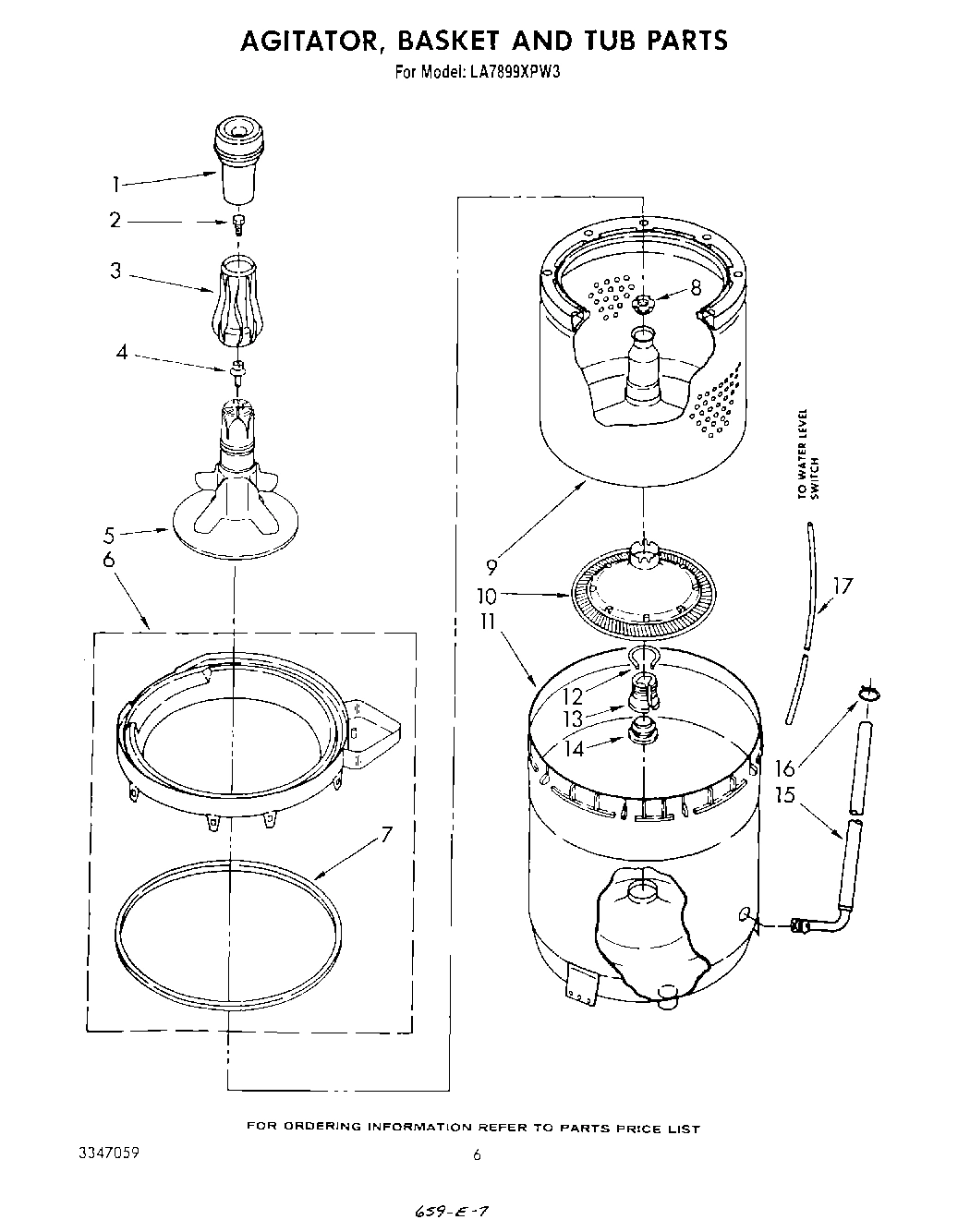 04 - AGITATOR, BASKET AND TUB