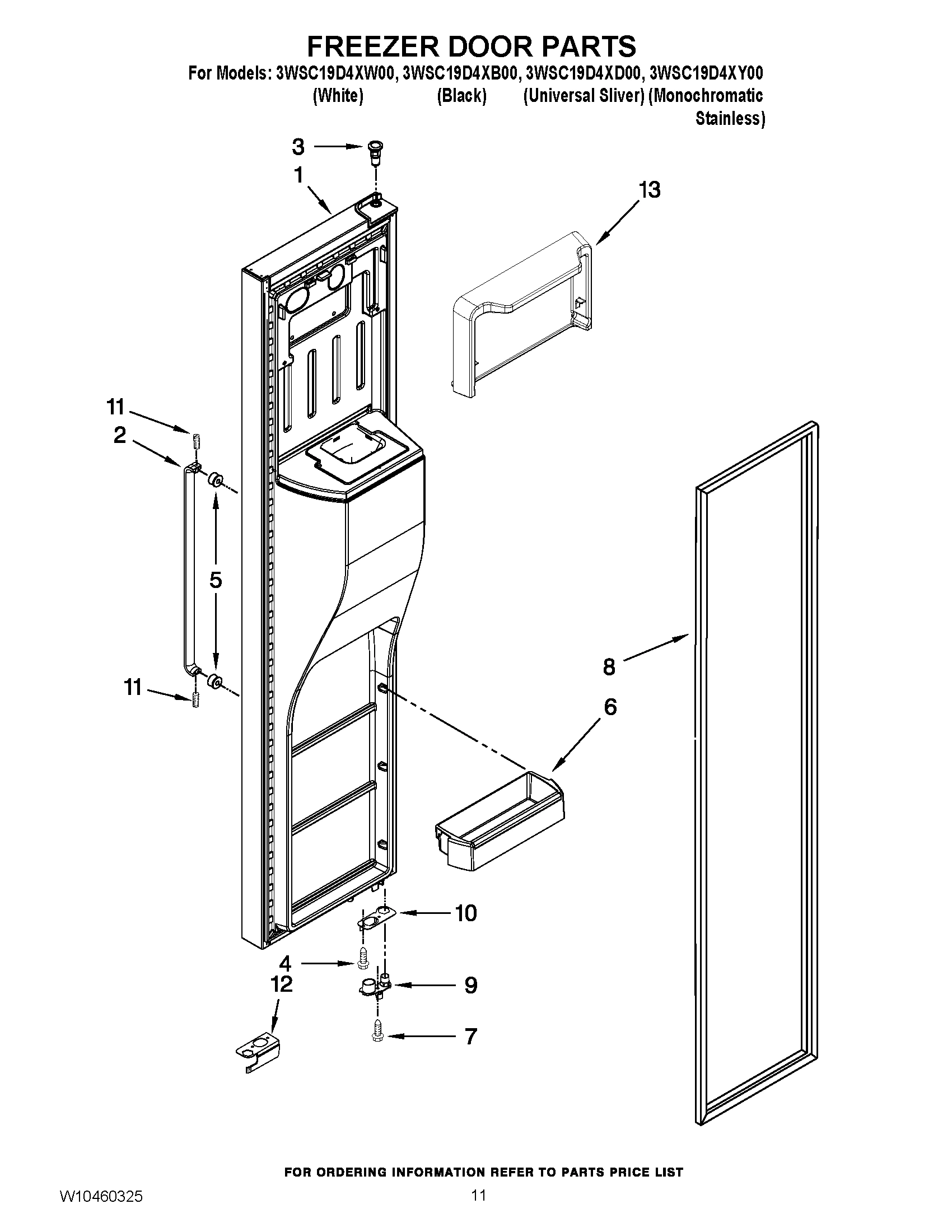 07 - FREEZER DOOR PARTS