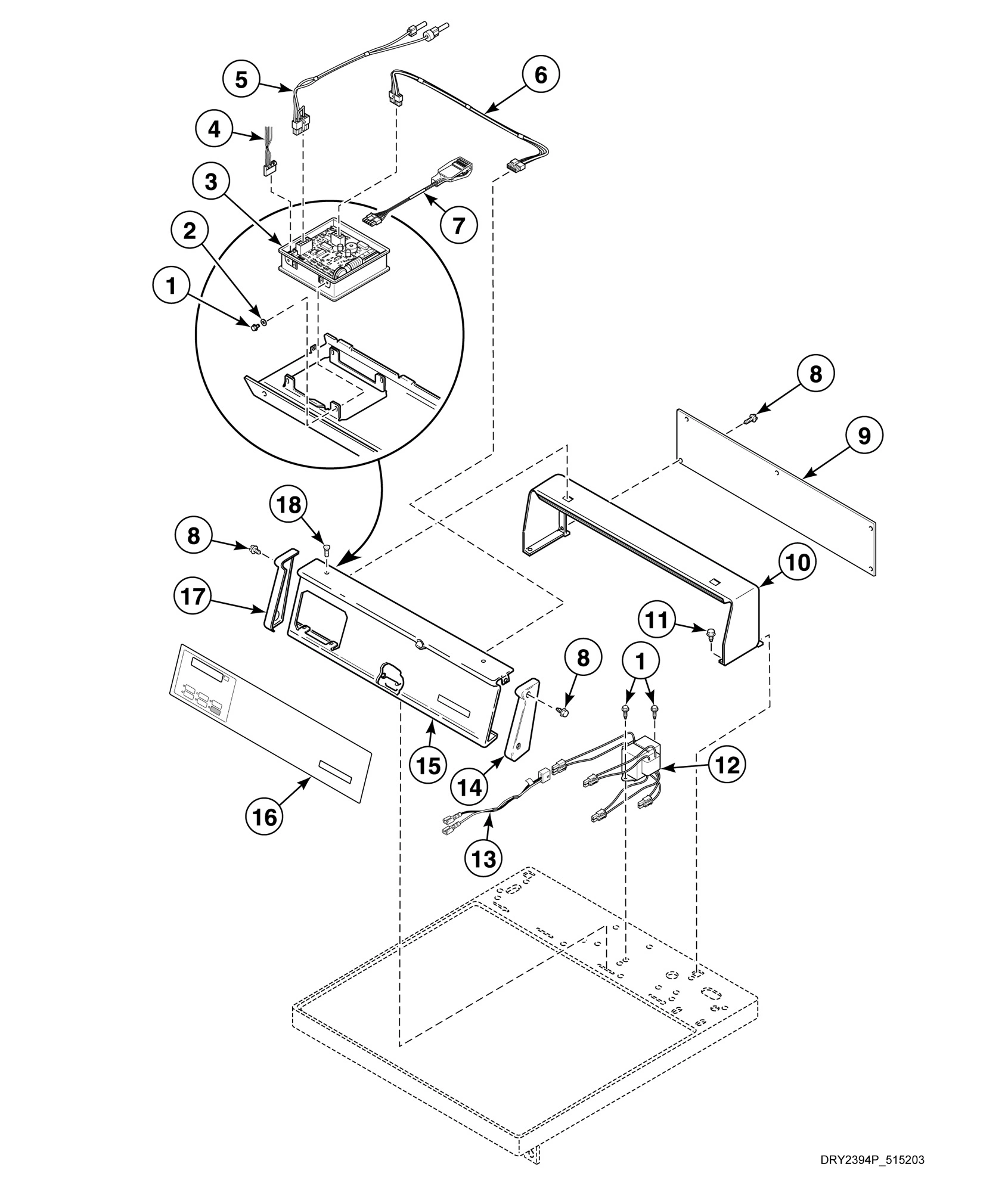 Control Panel and Controls - Rear Control Card Models
