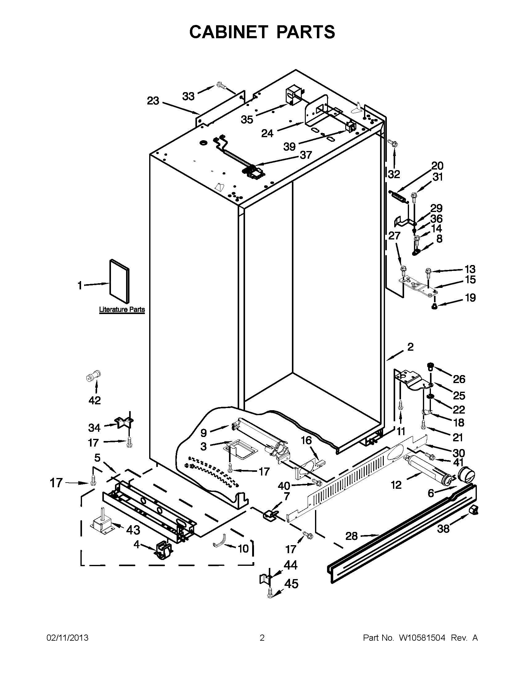 01 - CABINET PARTS