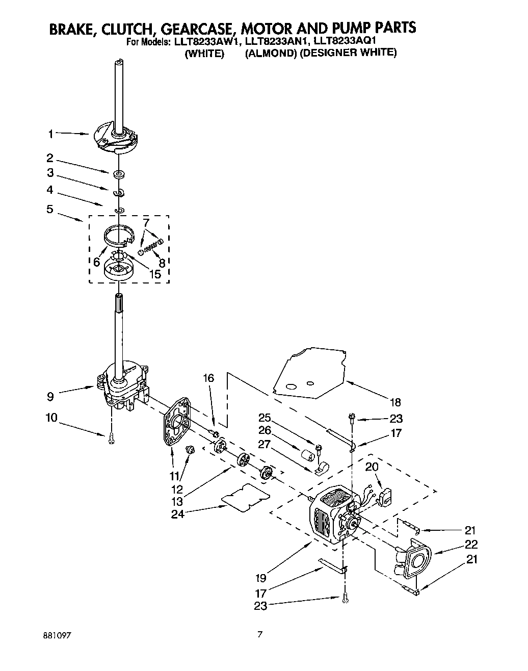 05 - BRAKE, CLUTCH, GEARCASE, MOTOR & PUMP