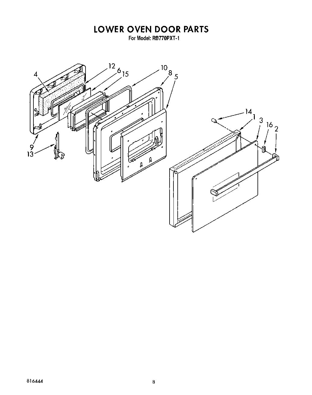06 - LOWER OVEN DOOR