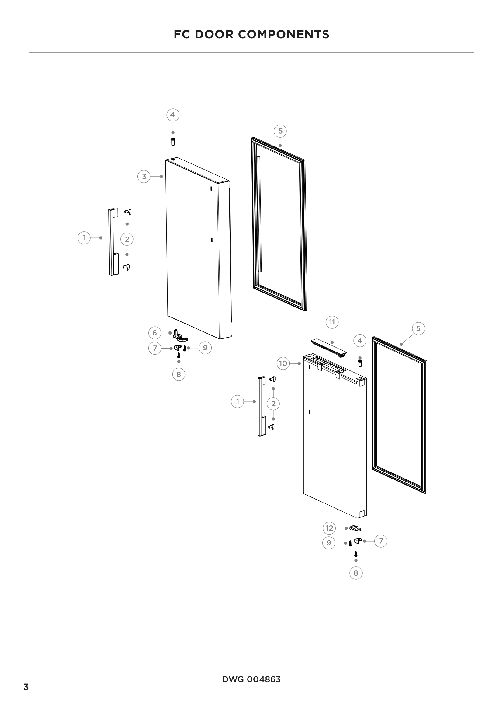 FC DOOR COMPONENTS
