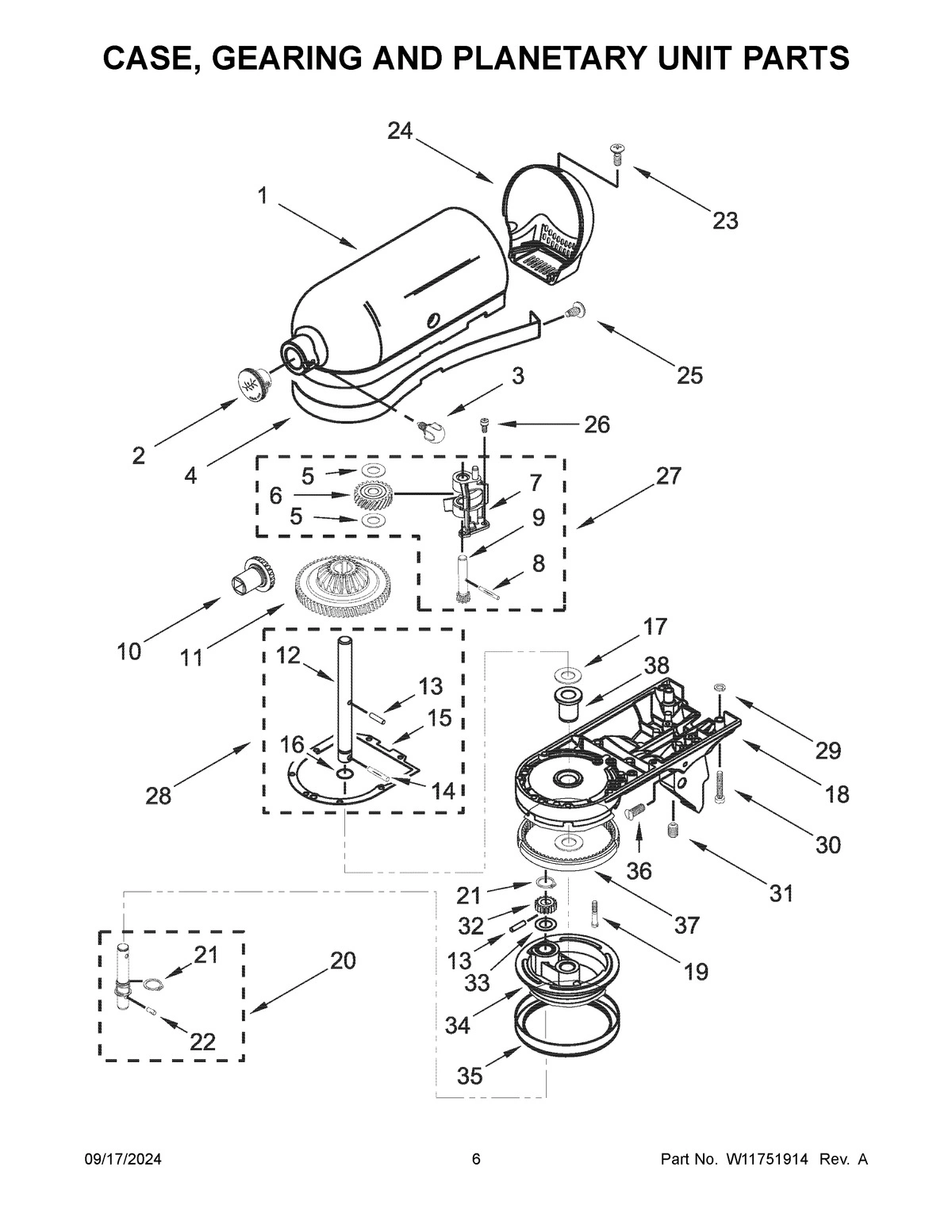 04 - CASE, GEARING AND PLANETARY UNIT PARTS