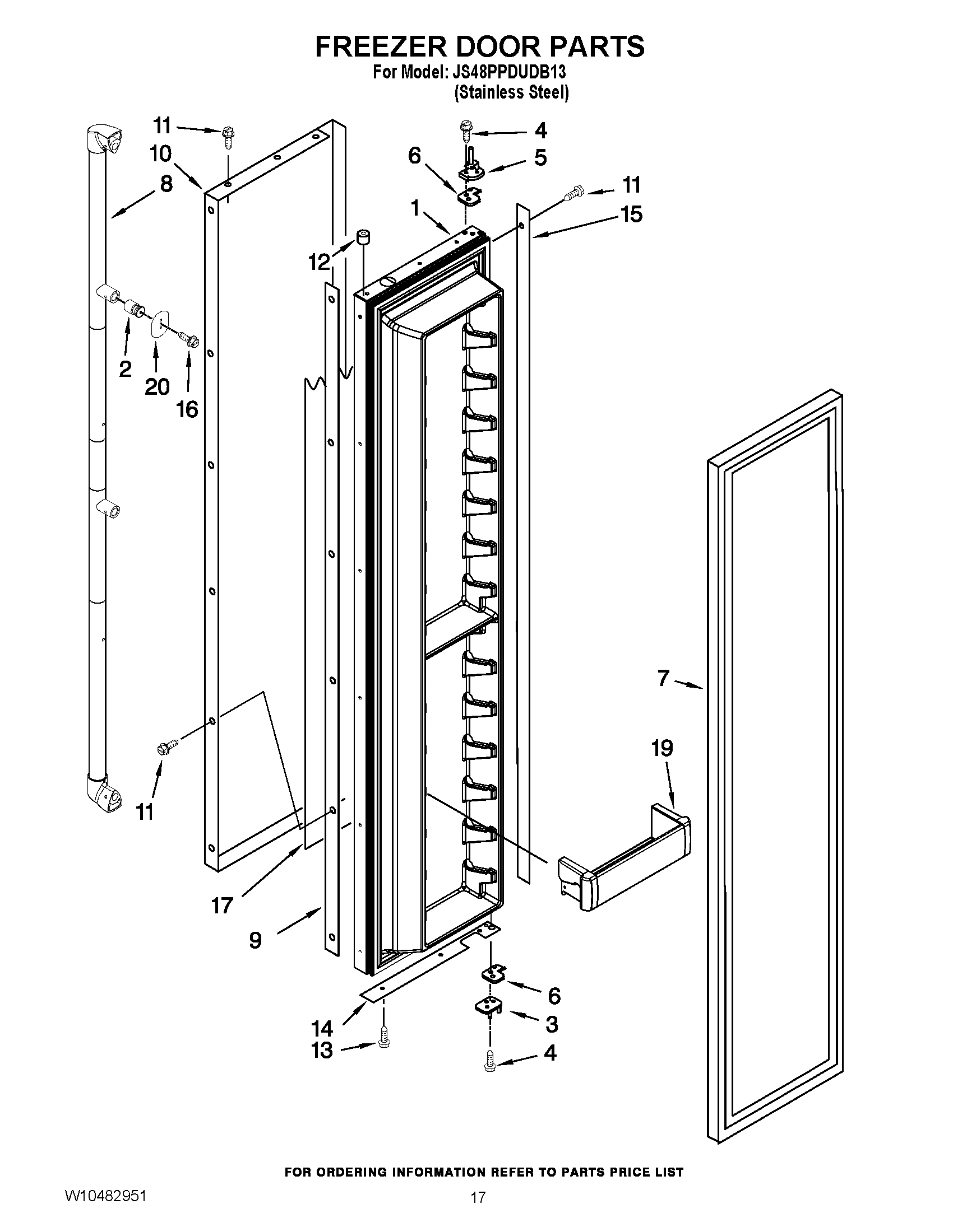 11 - FREEZER DOOR PARTS