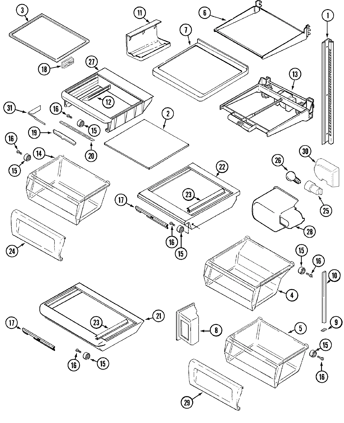 09 - SHELVES & ACCESSORIES
