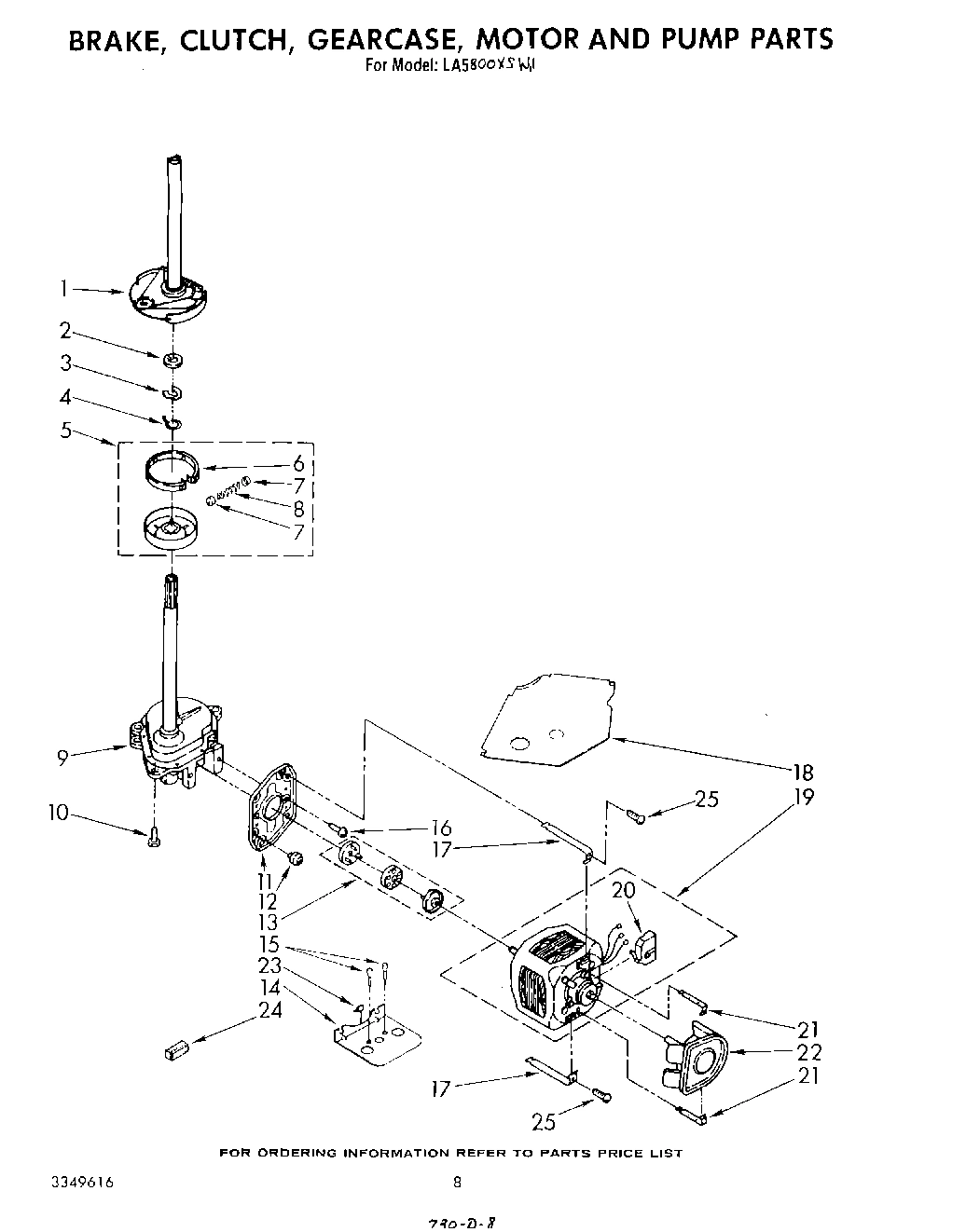 06 - BRAKE, CLUTCH, GEARCASE, MOTOR AND PUMP