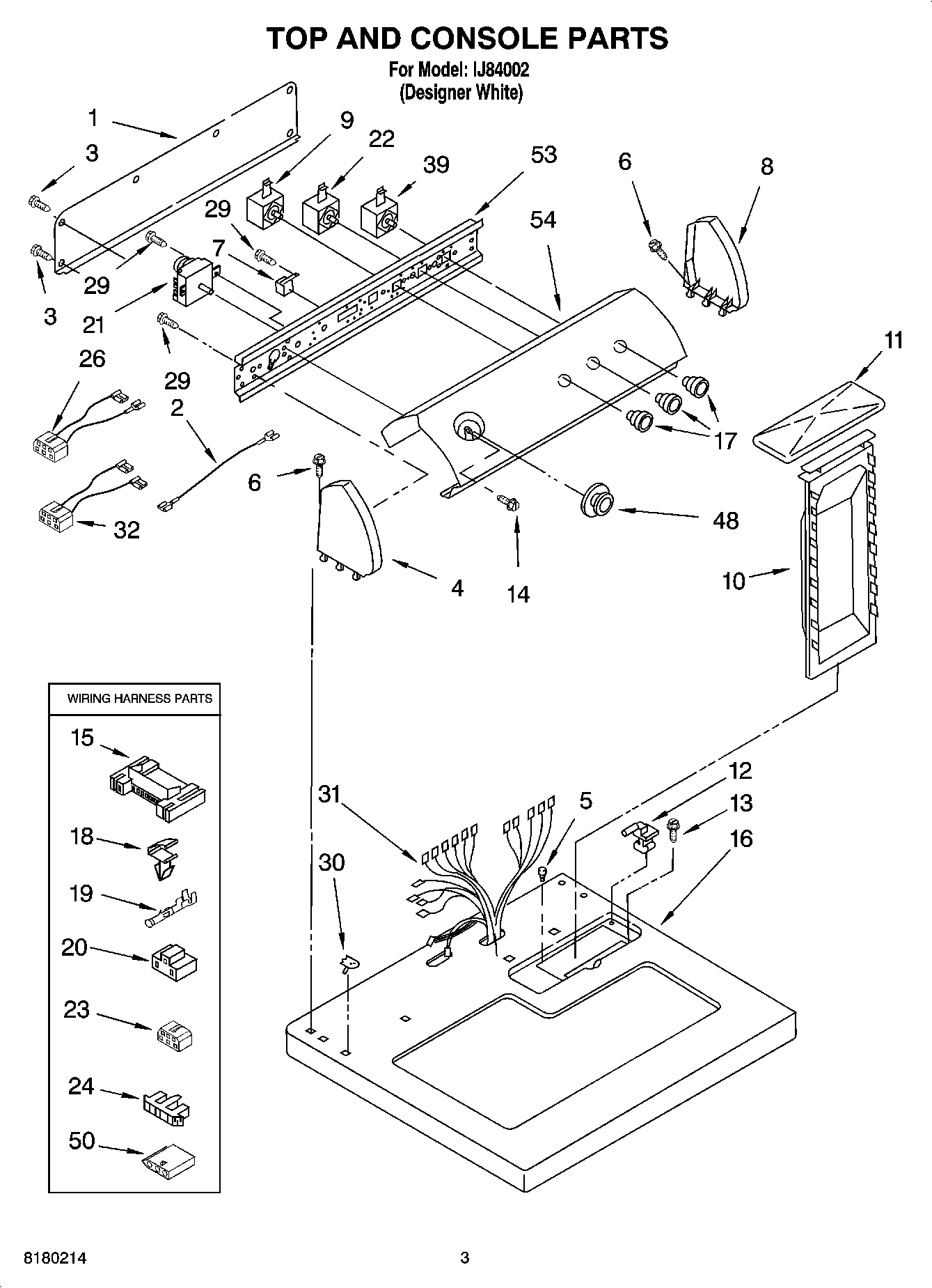 02 - TOP AND CONSOLE PARTS