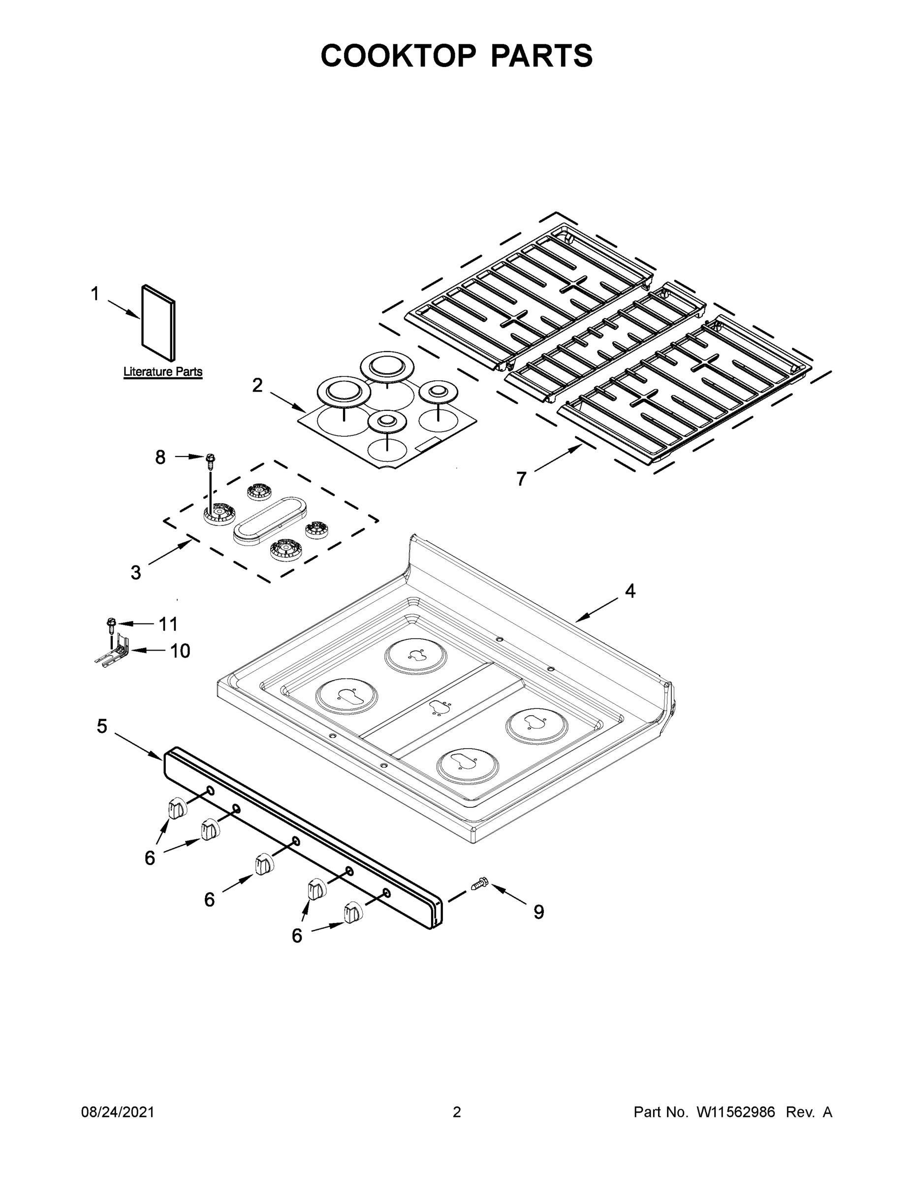 02 - COOKTOP PARTS