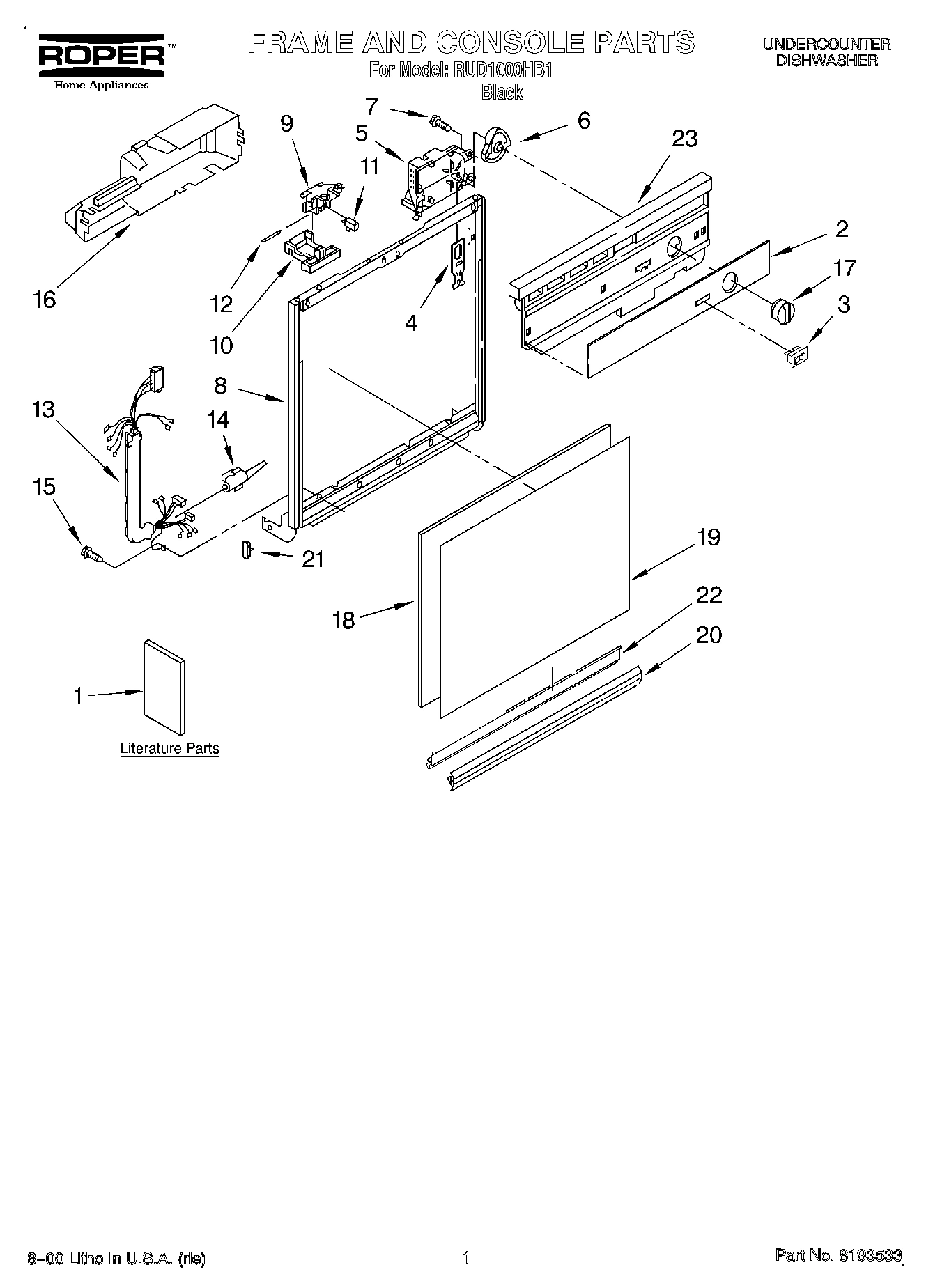 01 - FRAME AND CONSOLE, LITERATURE