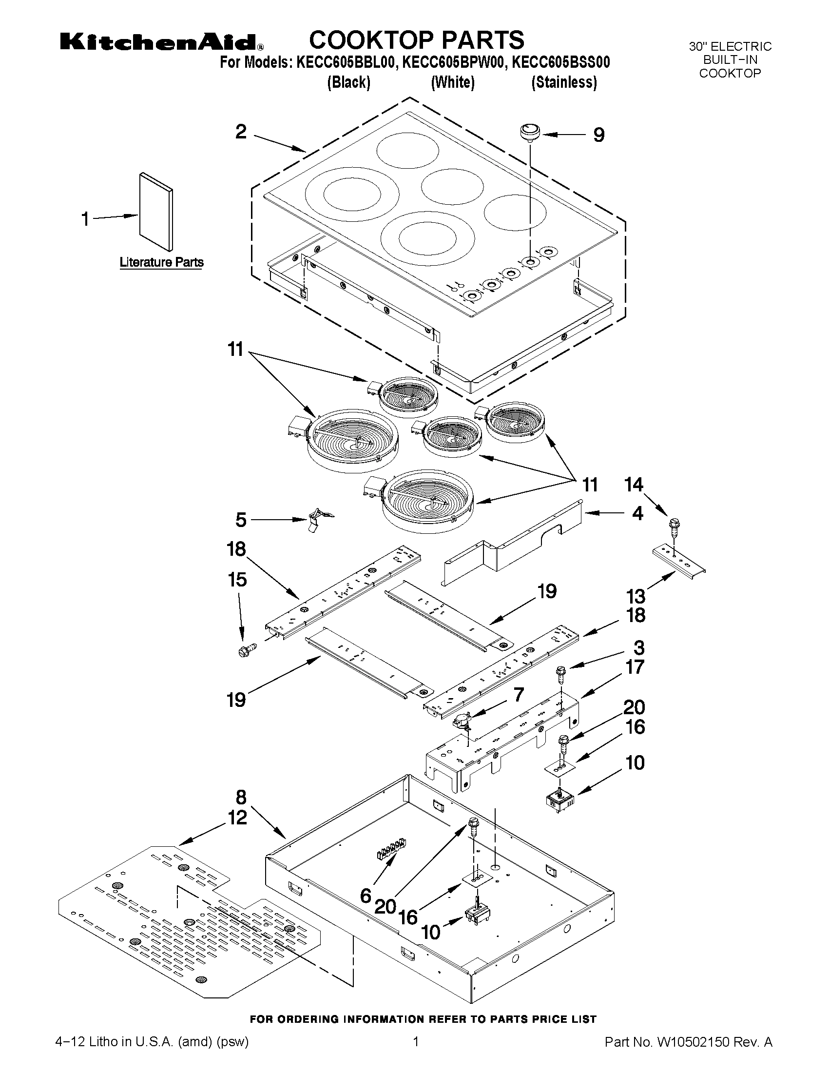 01 - COOKTOP PARTS