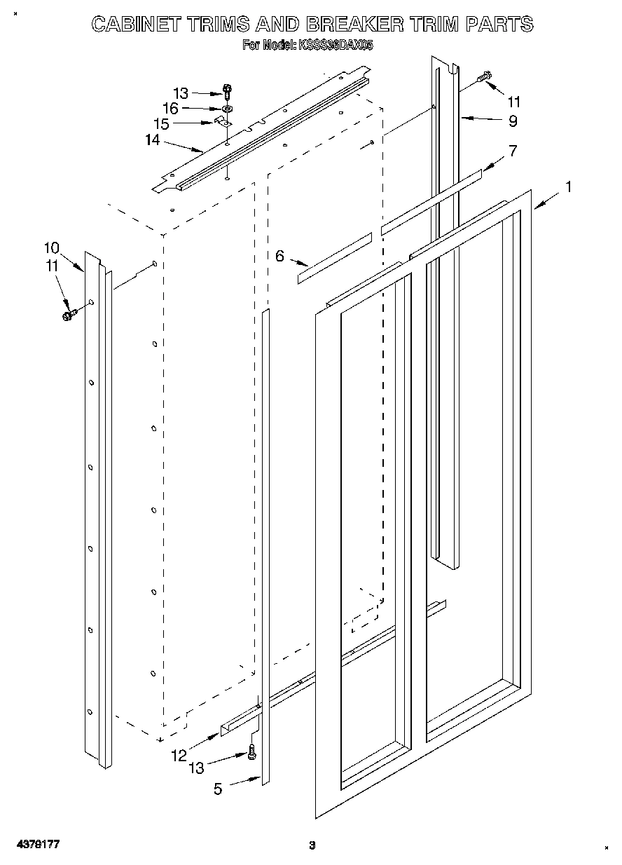 02 - CABINET TRIMS AND BREAKER TRIM