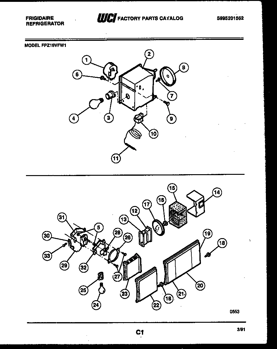 06 - REFRIGERATOR CONTROL ASSEMBLY, DAMP
