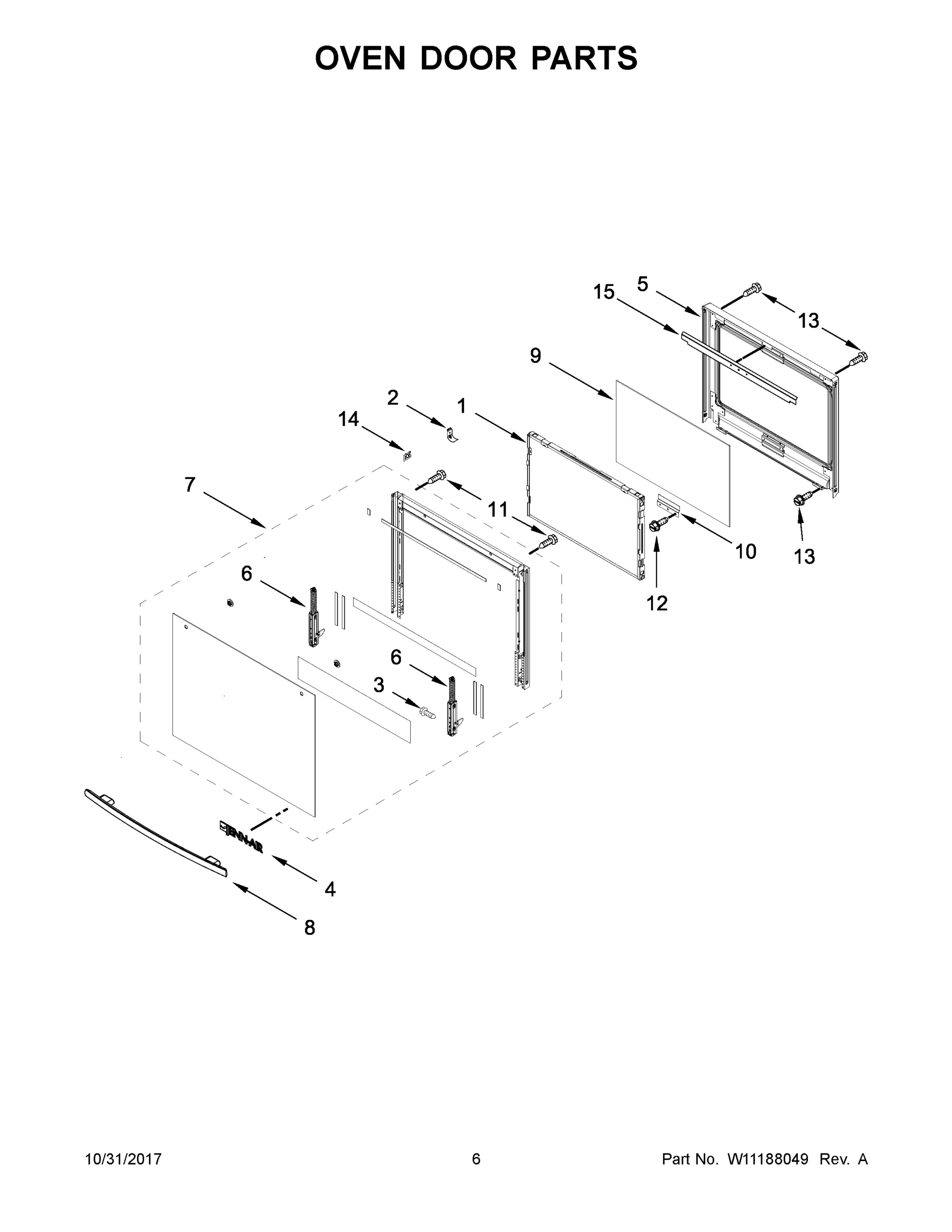 04 - OVEN DOOR PARTS