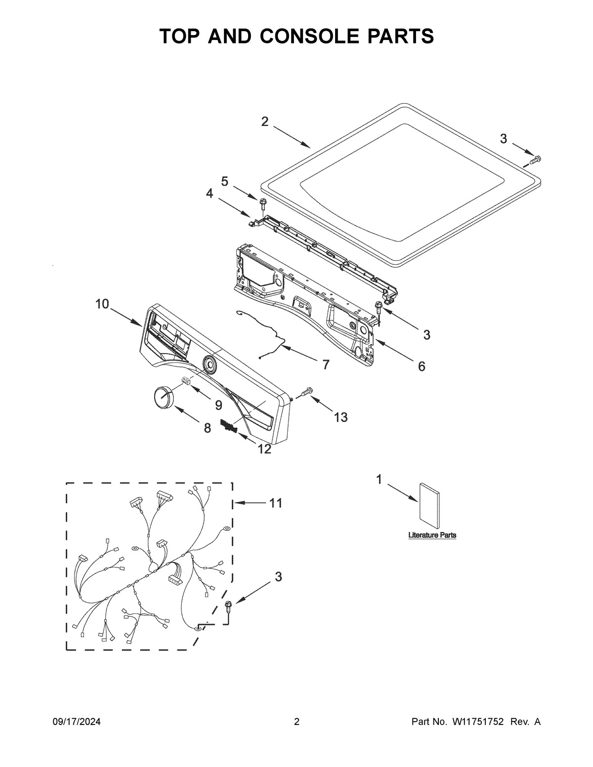 02 - TOP AND CONSOLE PARTS