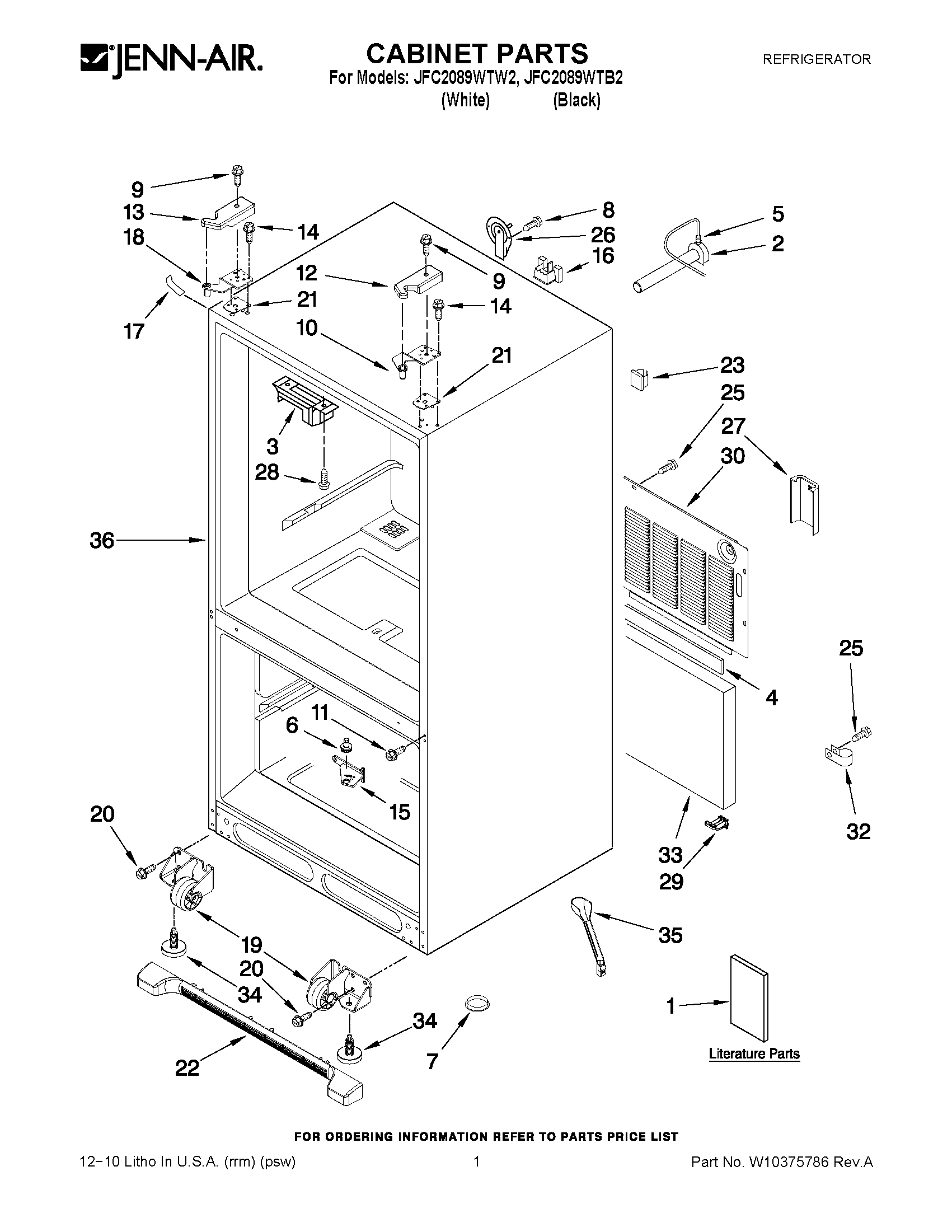 01 - CABINET PARTS