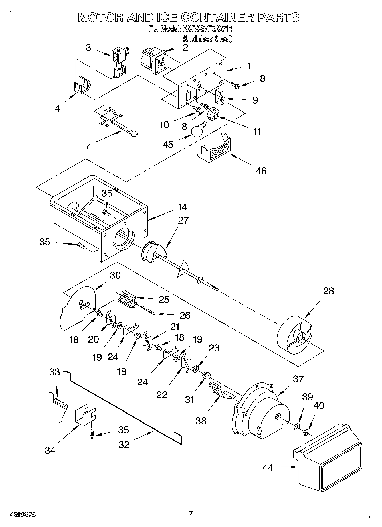 05 - MOTOR AND ICE CONTAINER