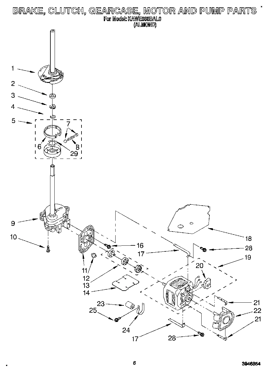 04 - BRAKE, CLUTCH, GEARCASE, MOTOR AND PUMP