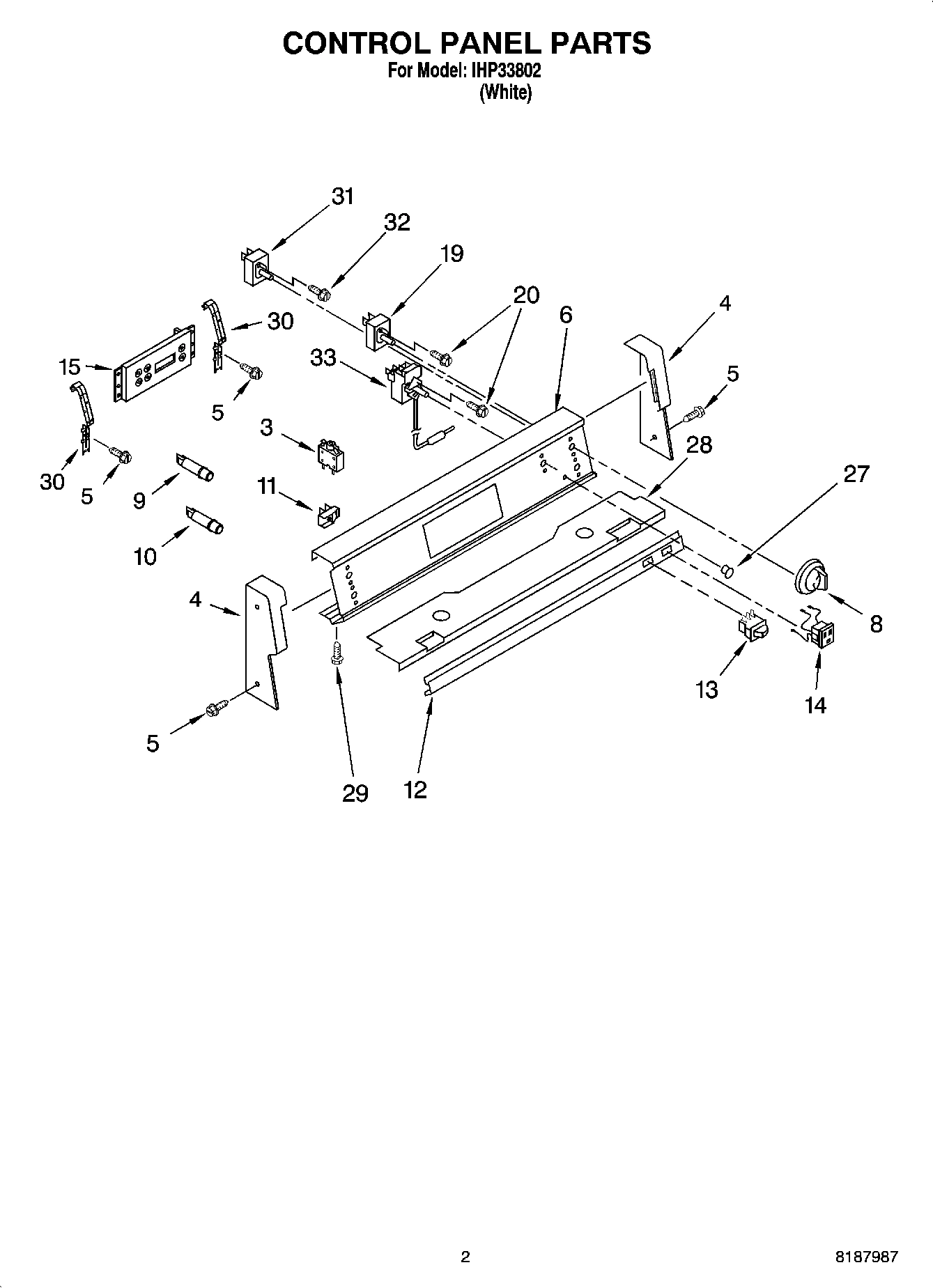 02 - CONTROL PANEL PARTS