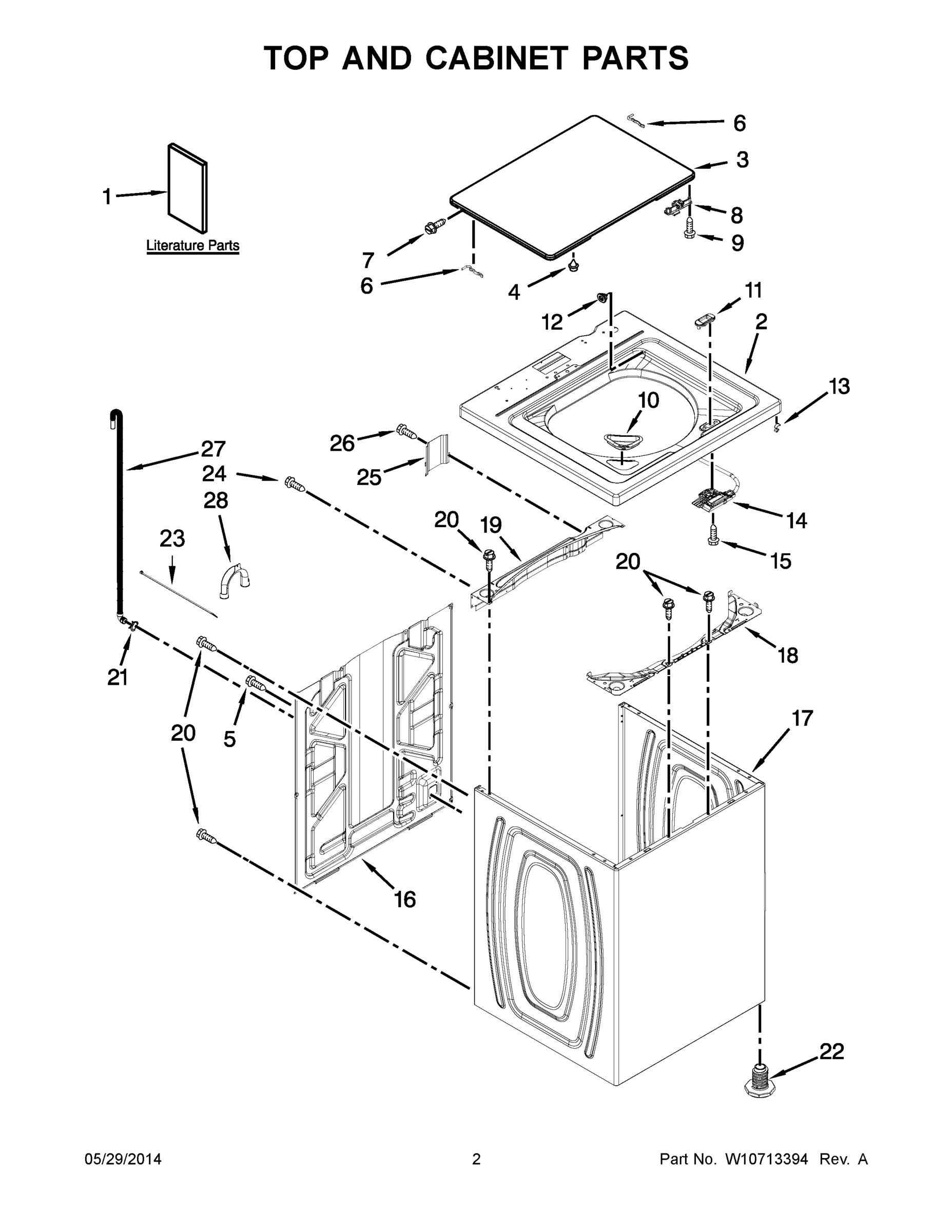 02 - TOP AND CABINET PARTS
