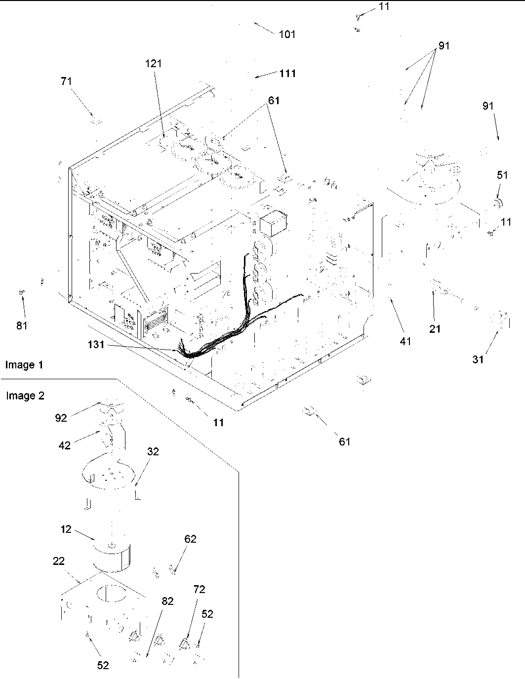 CHASSIS & BLOWER-TRIAC ASSEMBLY PARTS