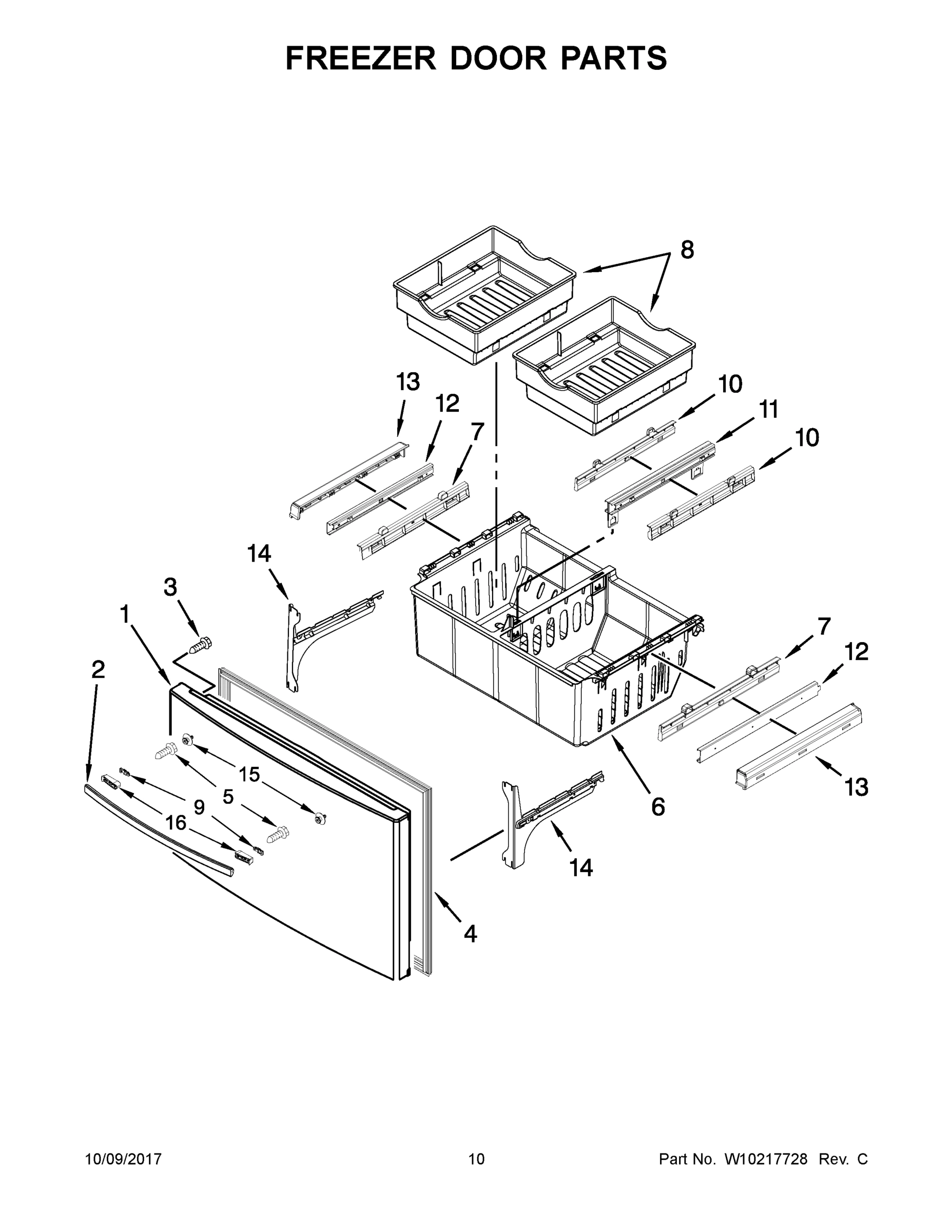 06 - FREEZER DOOR PARTS