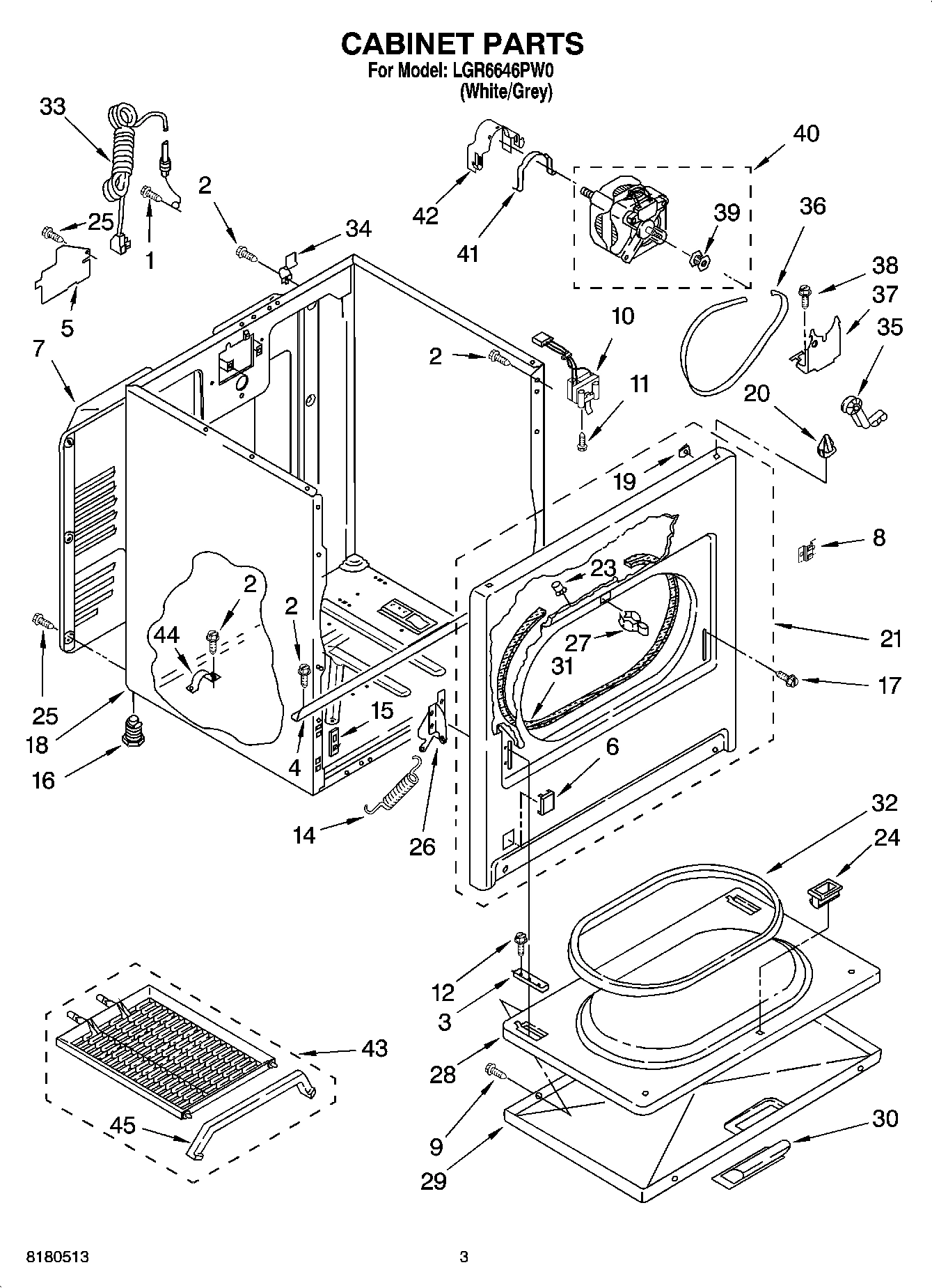 02 - CABINET PARTS