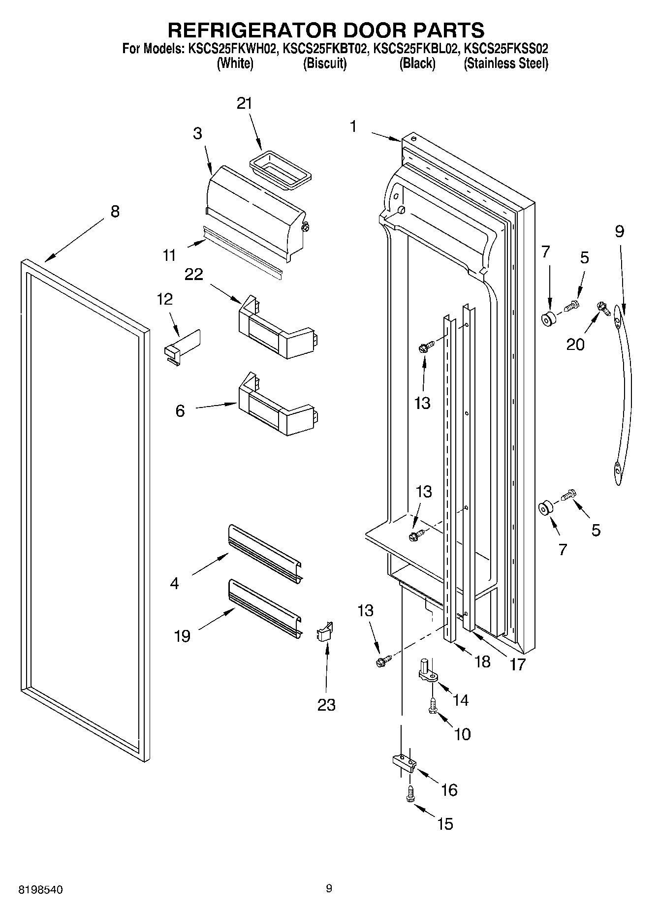 06 - REFRIGERATOR DOOR PARTS