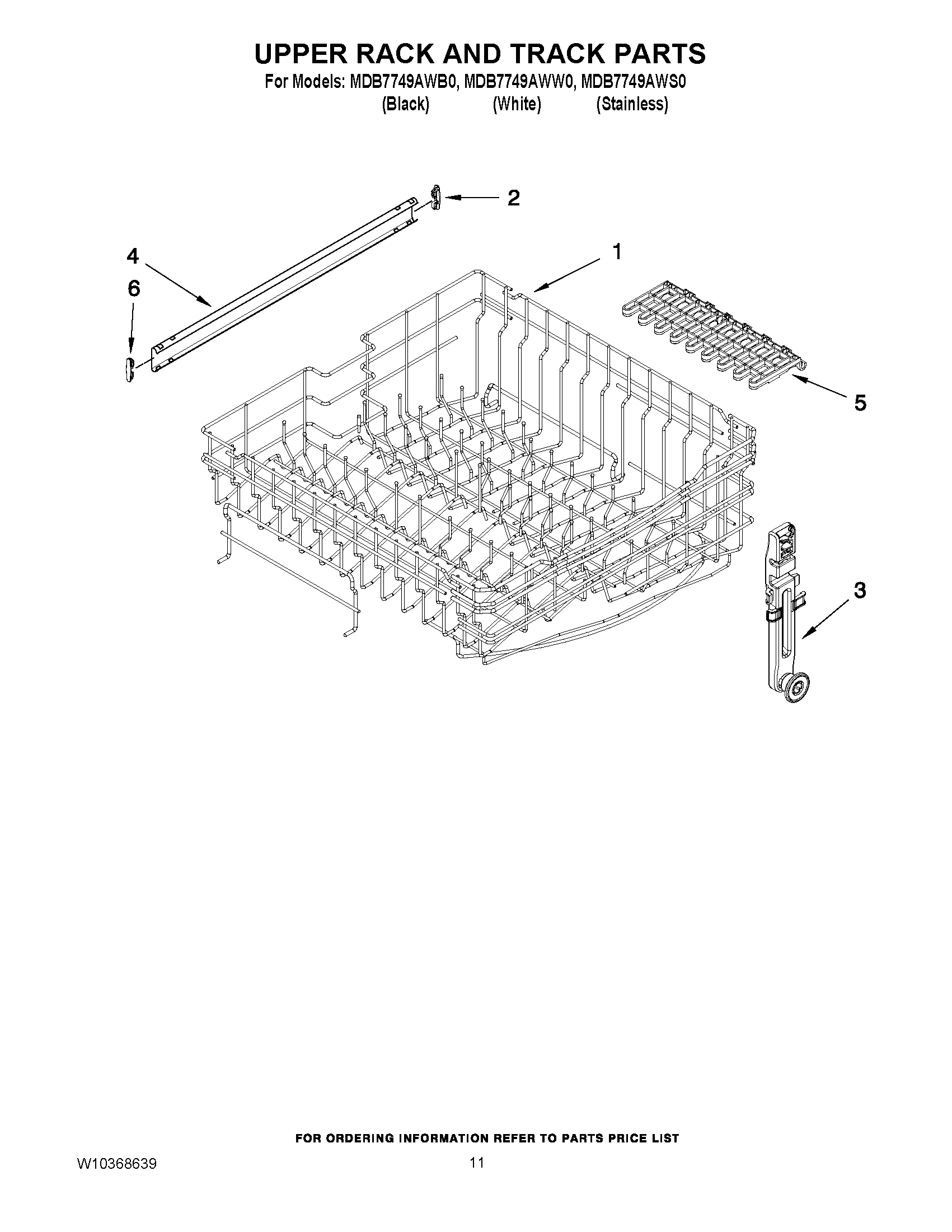 09 - UPPER RACK AND TRACK PARTS