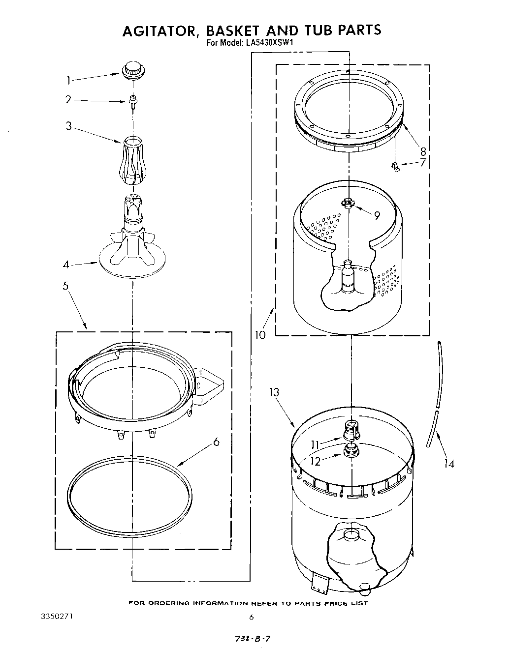 04 - AGITATOR, BASKET AND TUB