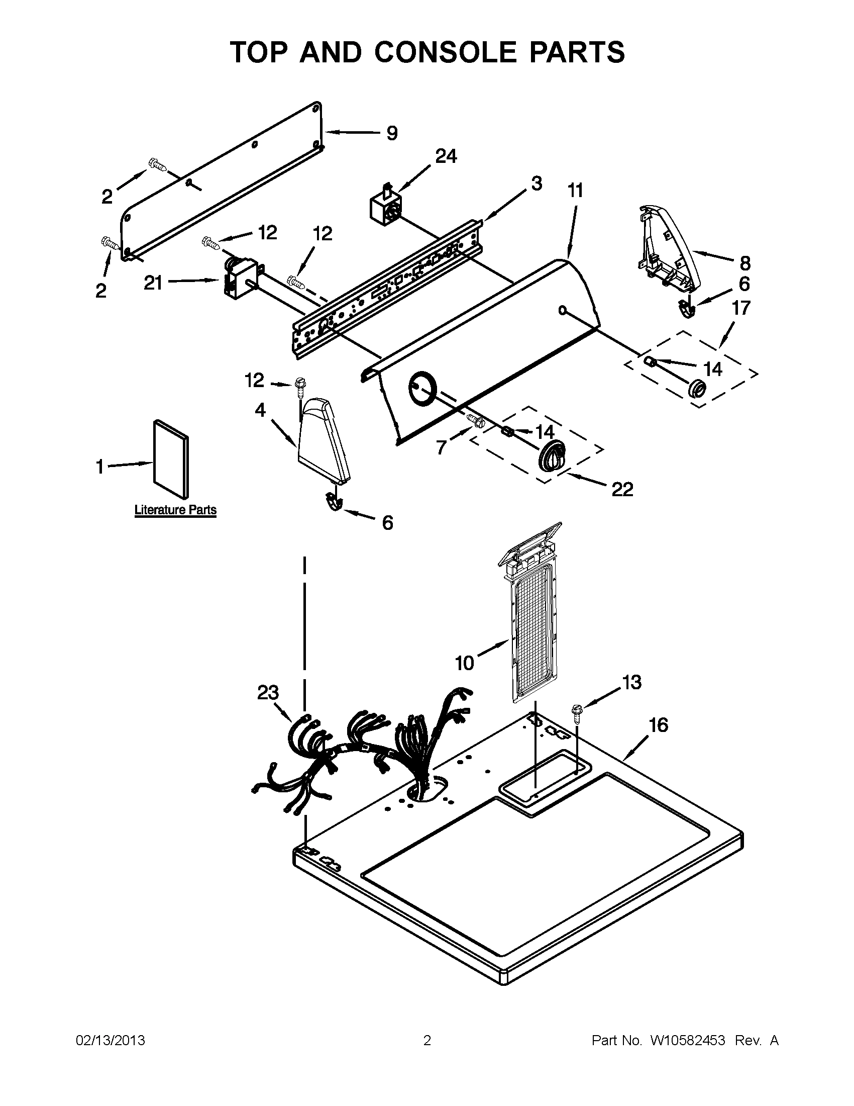 01 - TOP AND CONSOLE PARTS