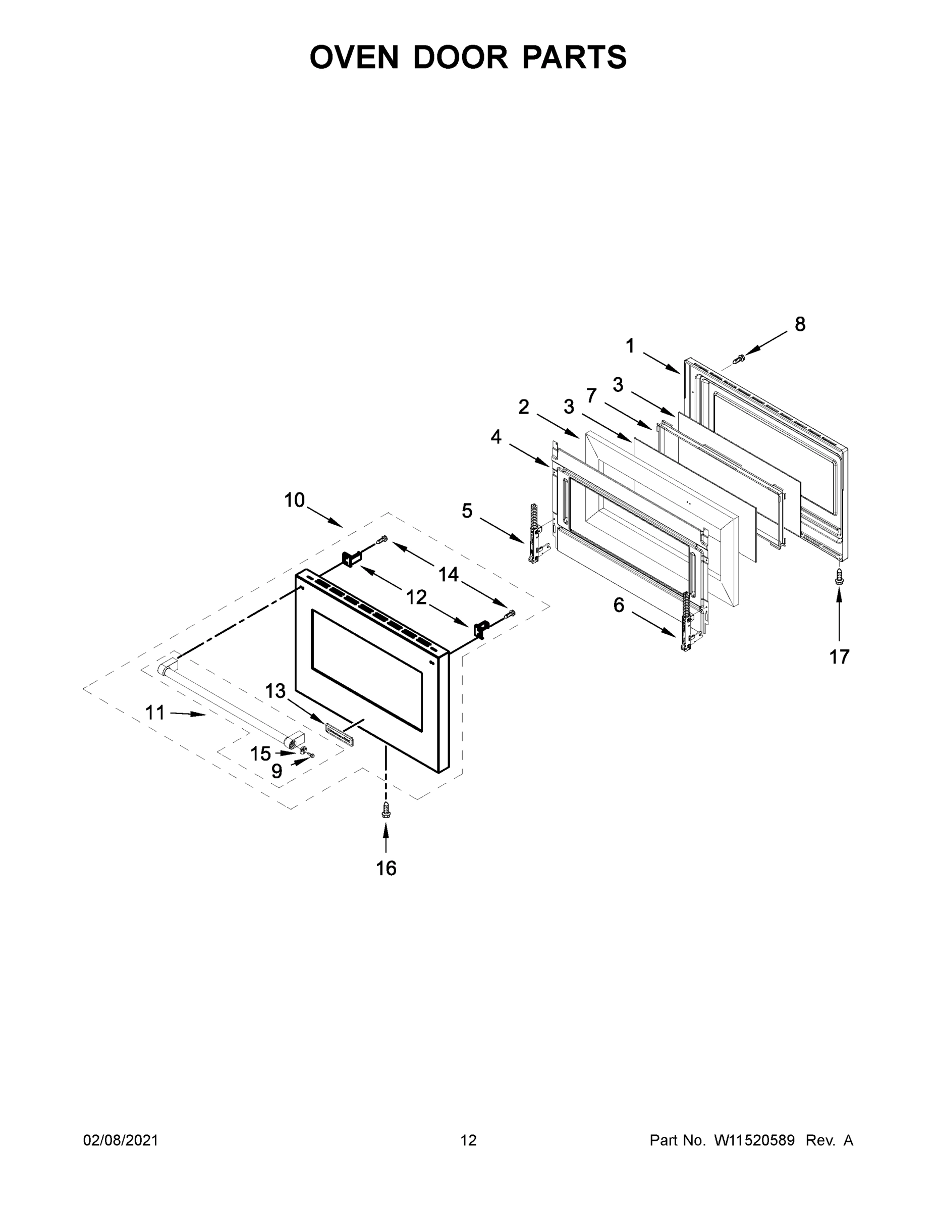 07 - OVEN DOOR PARTS
