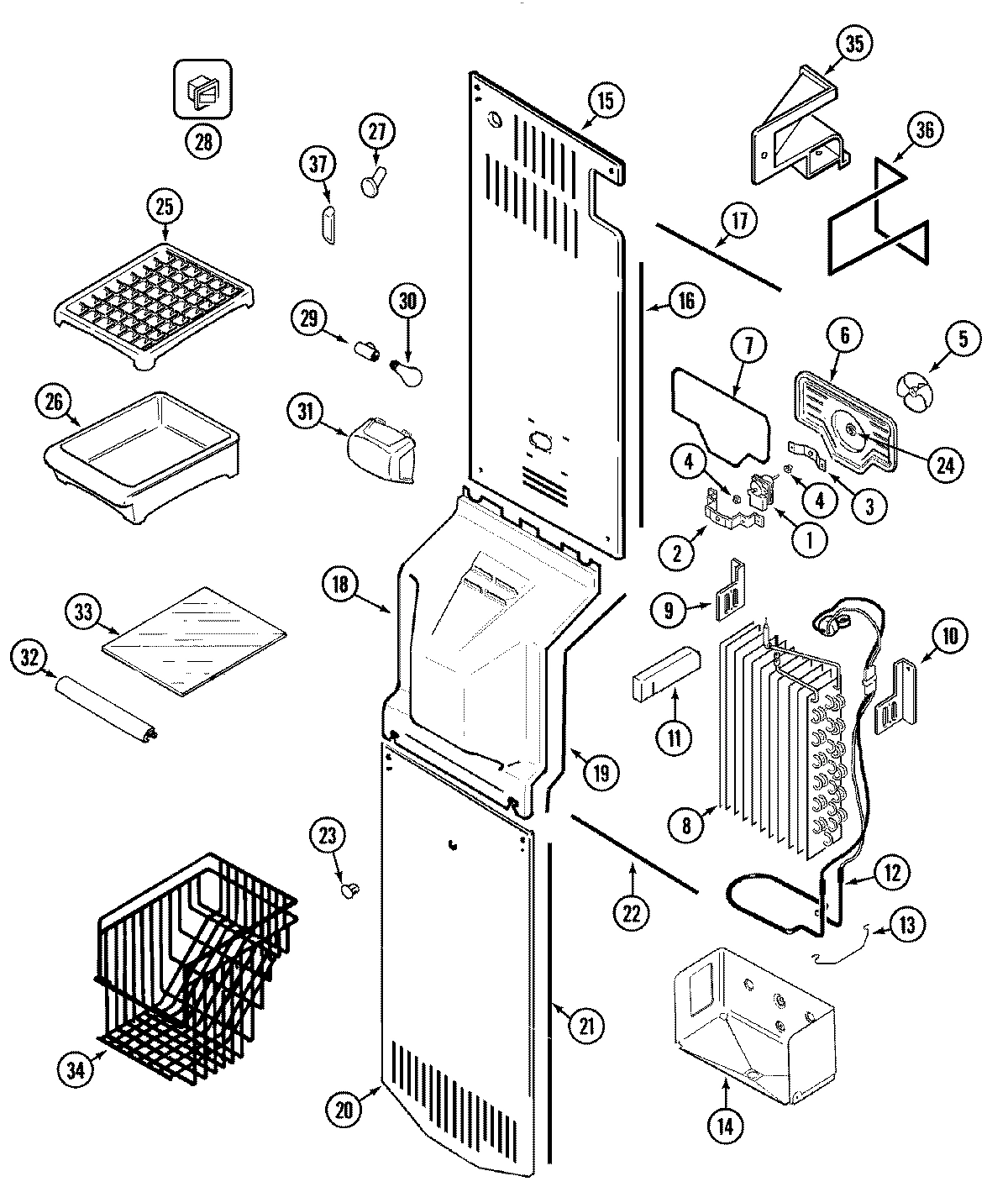 03 - FREEZER COMPARTMENT (JCB2388ARQ)