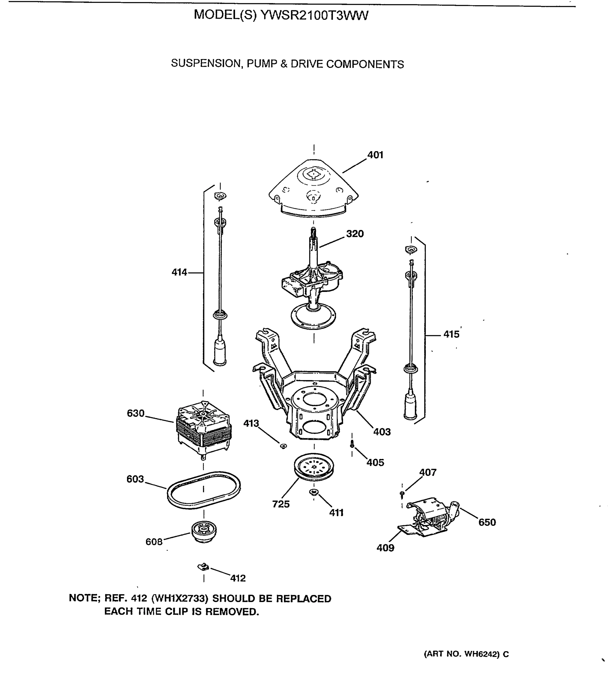 SUSPENSION, PUMP & DRIVE COMPONENTS