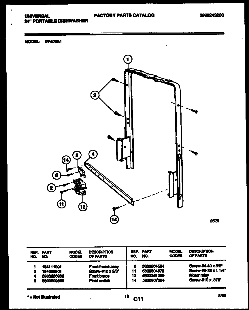 09 - MOTOR AND FRONT FRAME ASSEMBLY