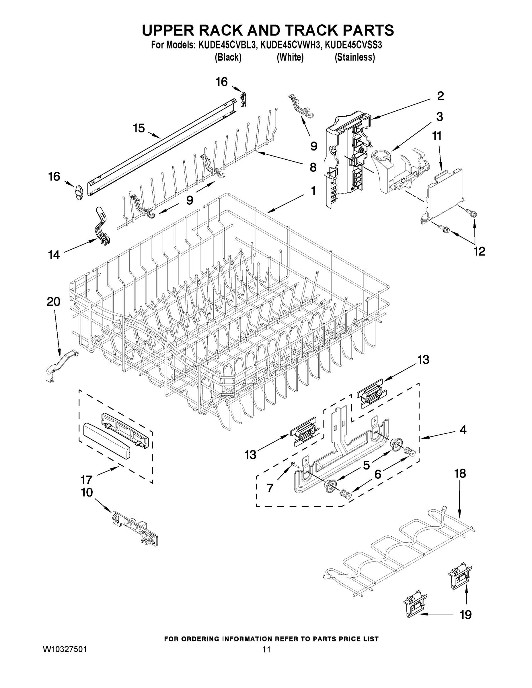 09 - UPPER RACK AND TRACK PARTS