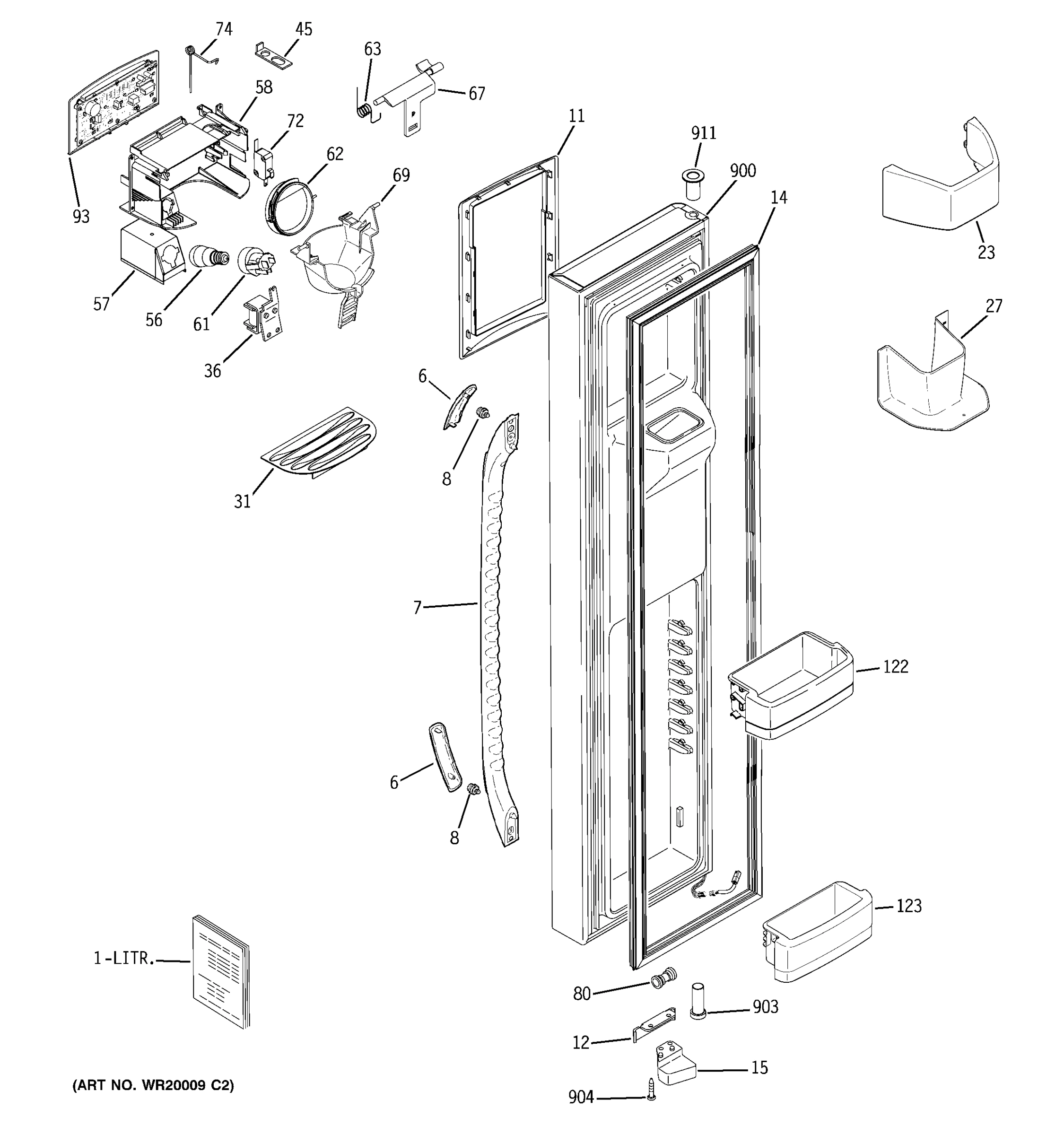 FREEZER DOOR