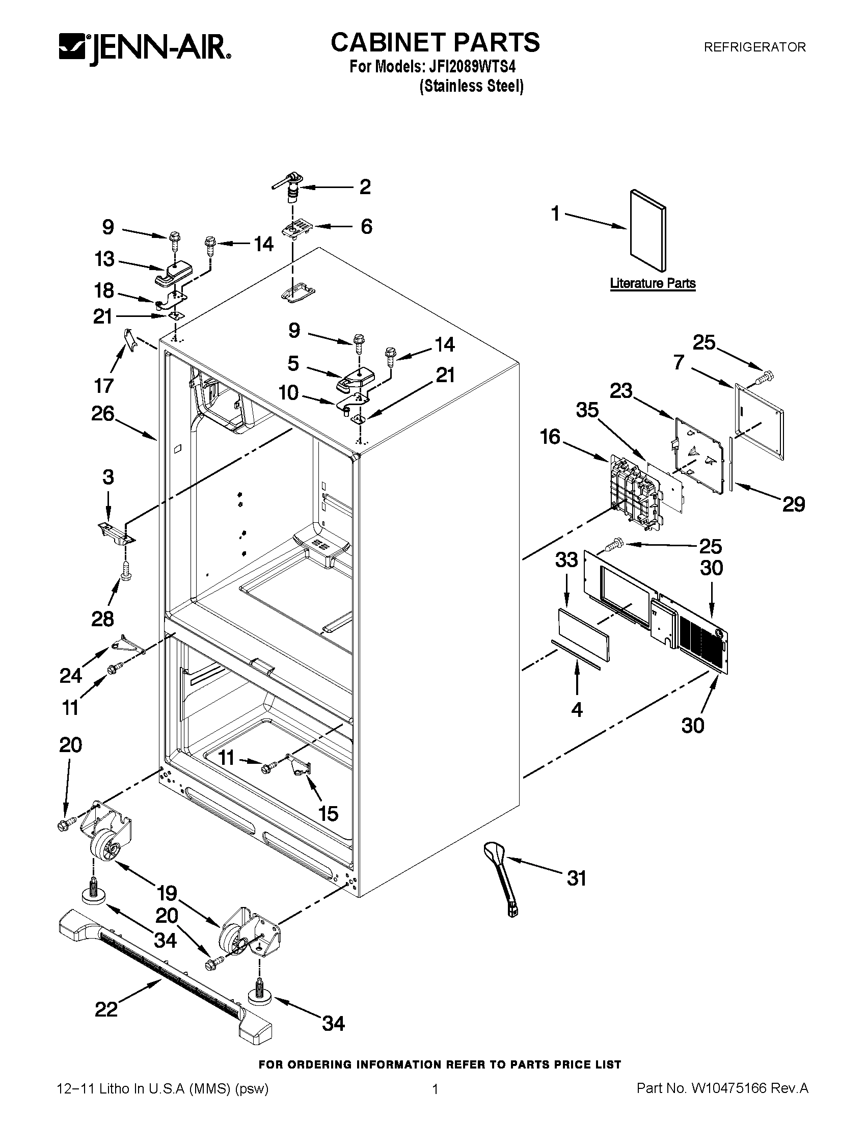 01 - CABINET PARTS