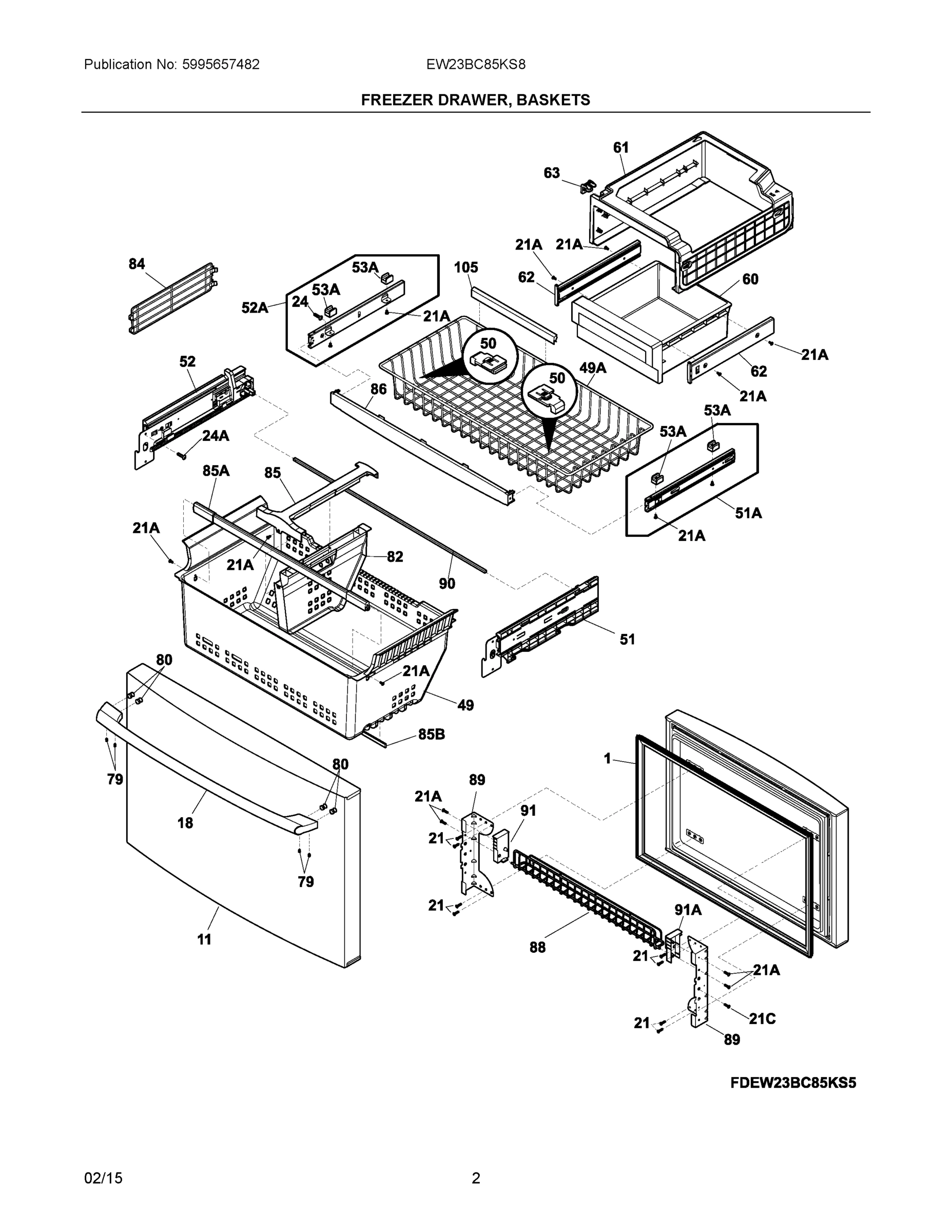 02 - FREEZER DRAWER, BASKETS