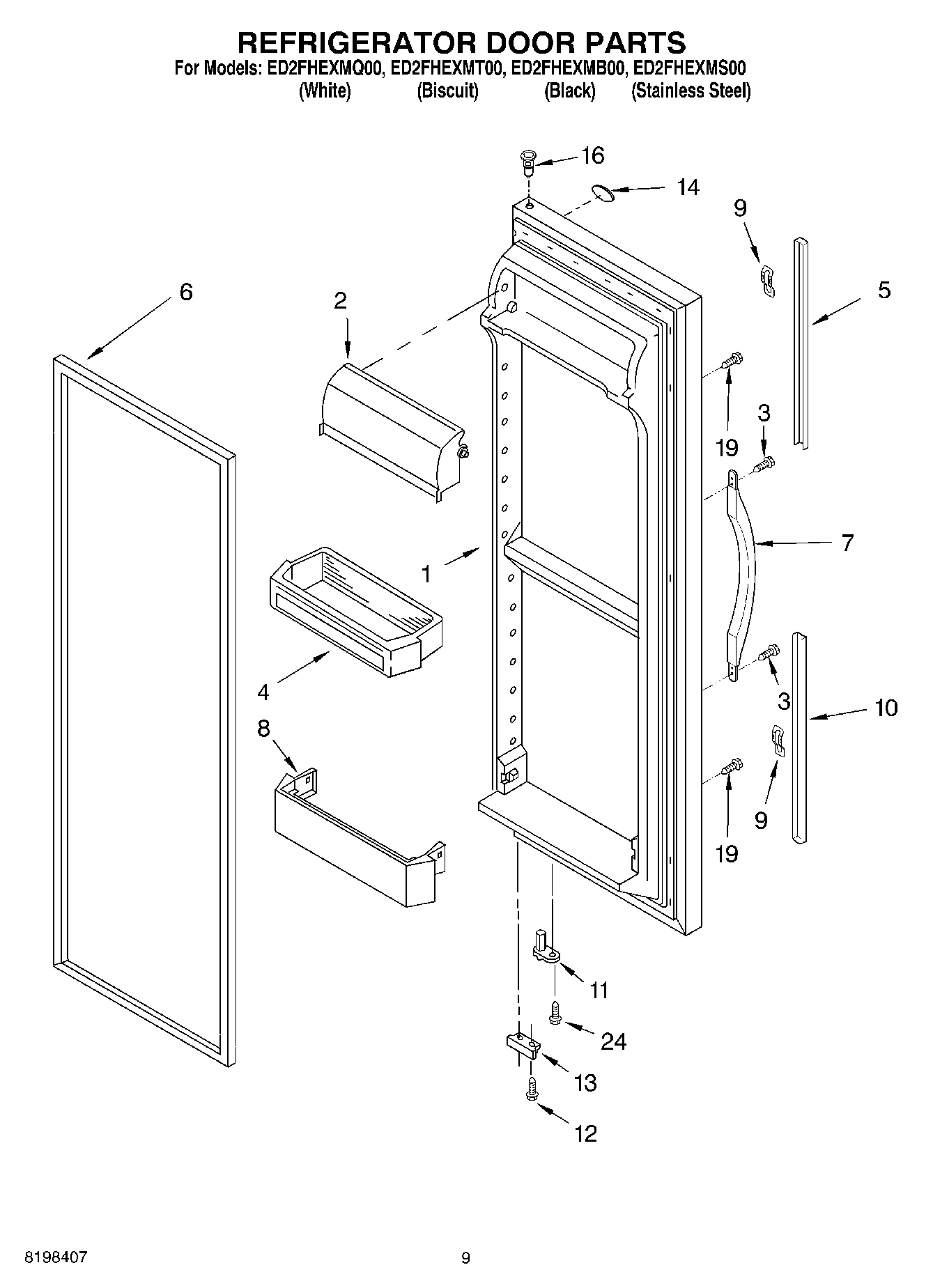 06 - REFRIGERATOR DOOR PARTS