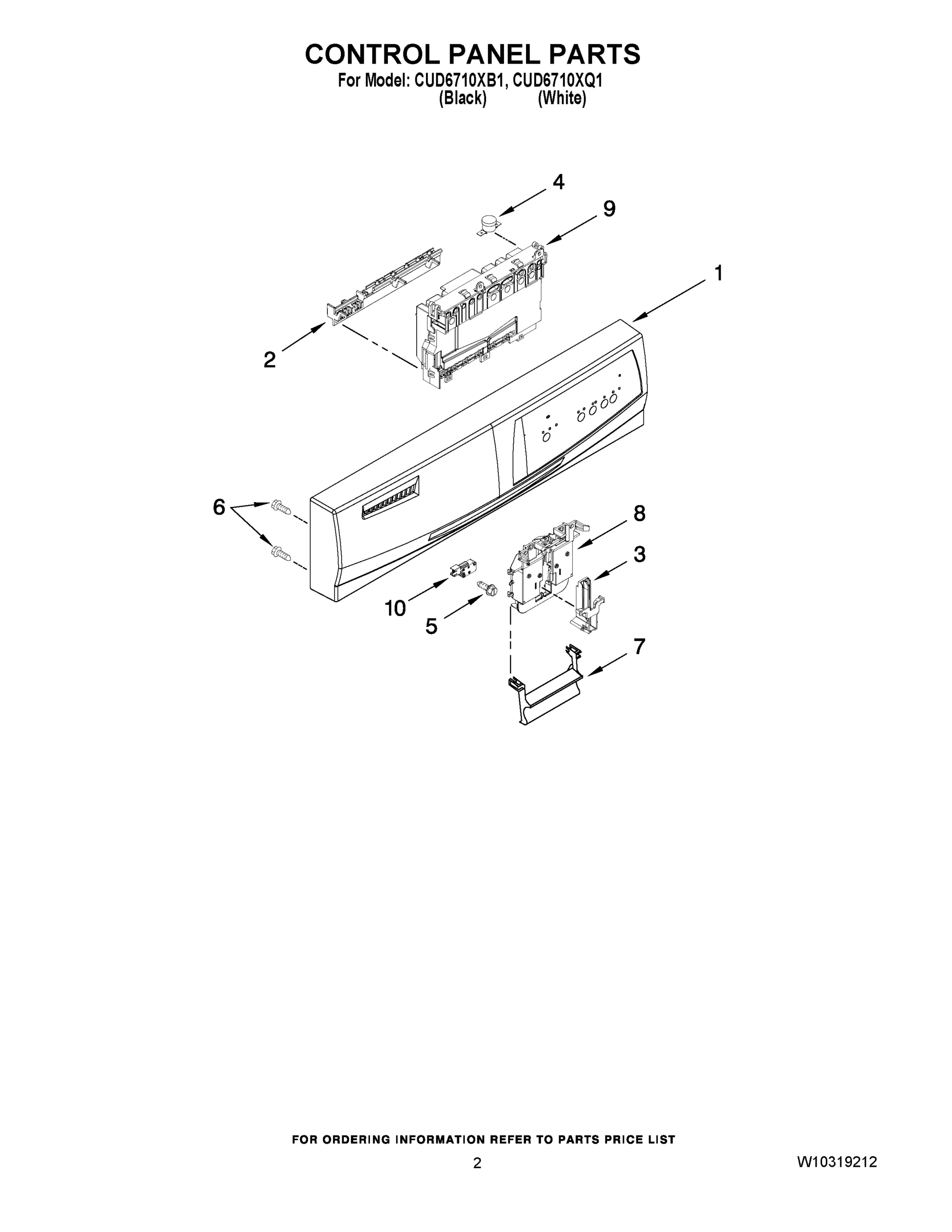 02 - CONTROL PANEL PARTS