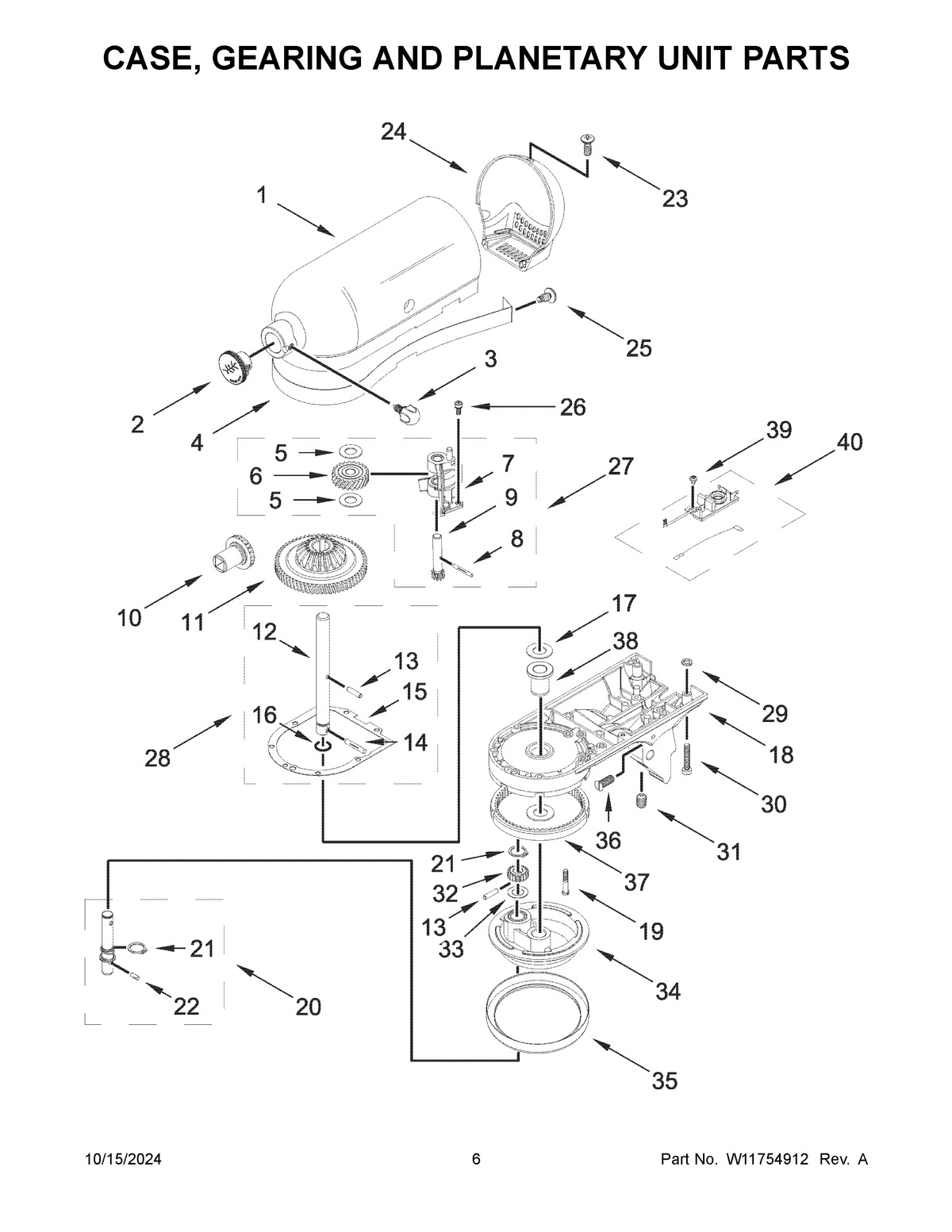 04 - CASE, GEARING AND PLANETARY UNIT PARTS