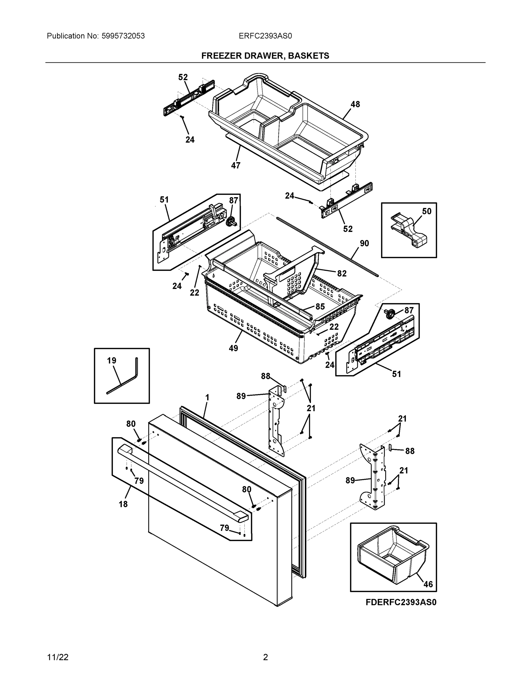 02 - FREEZER DRAWER, BASKETS