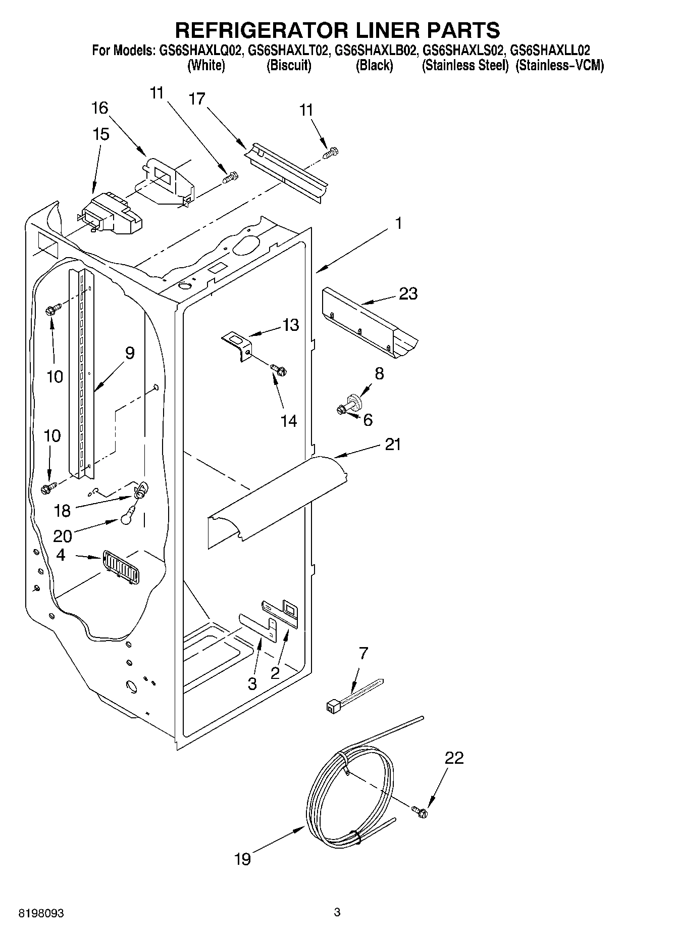 02 - REFRIGERATOR LINER