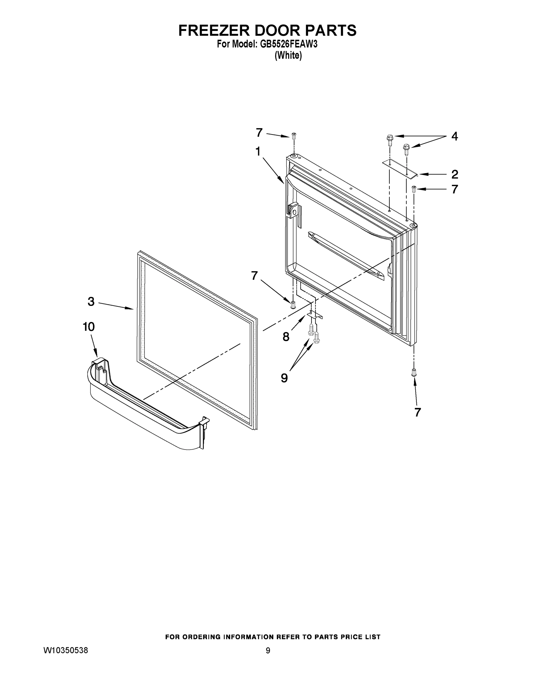 05 - FREEZER DOOR PARTS
