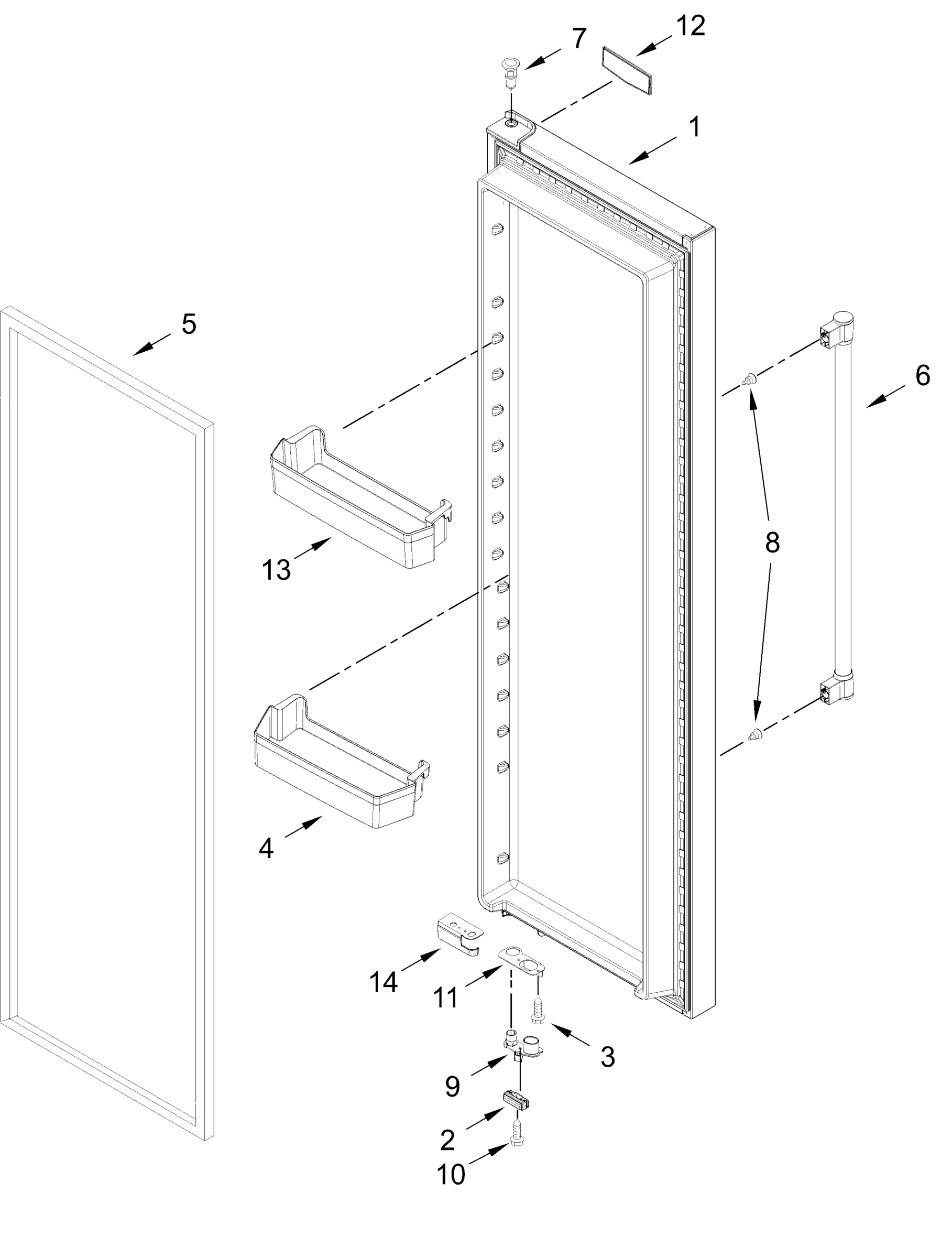 REFRIGERATOR DOOR PARTS