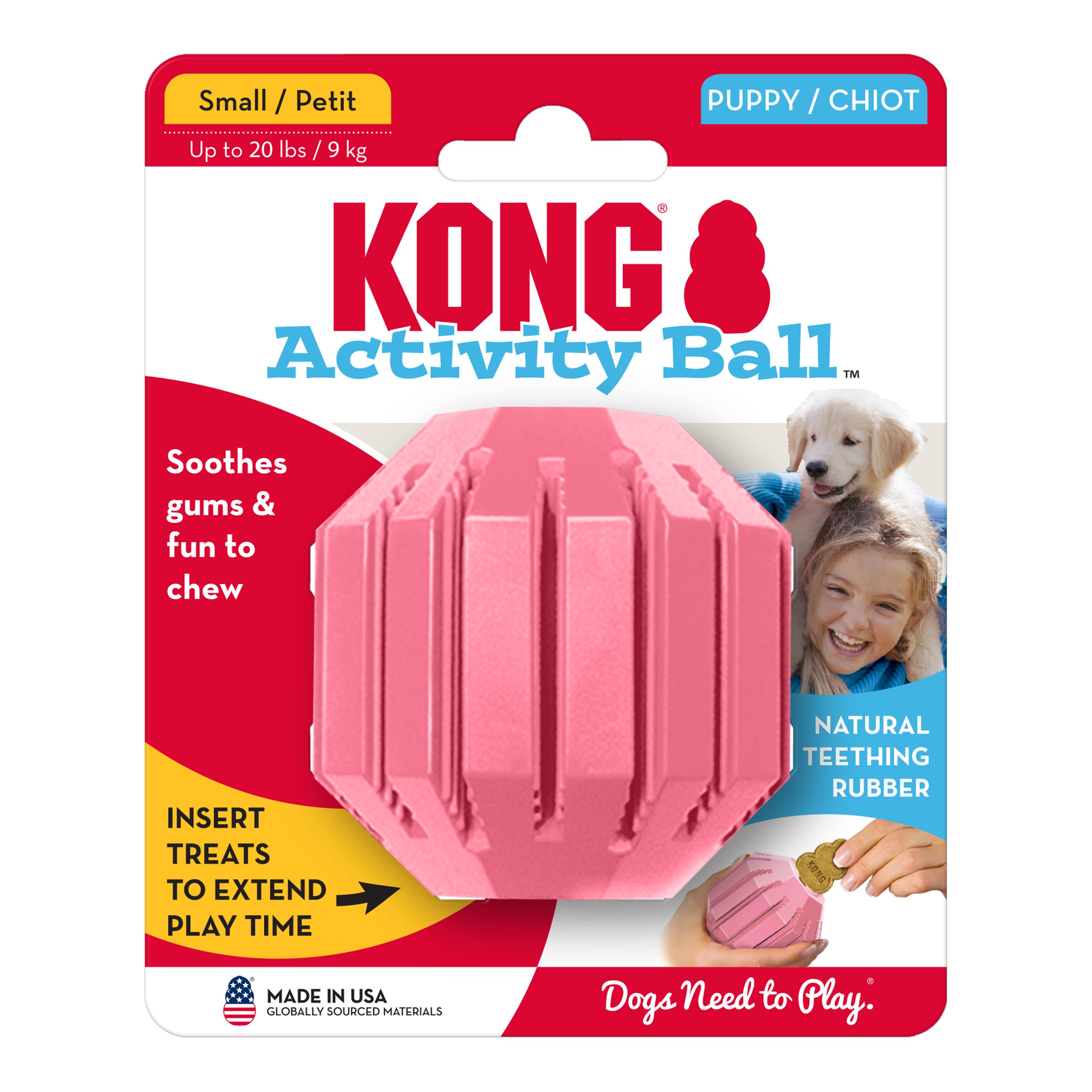 KONG Puppy Activity Ball onpack product image