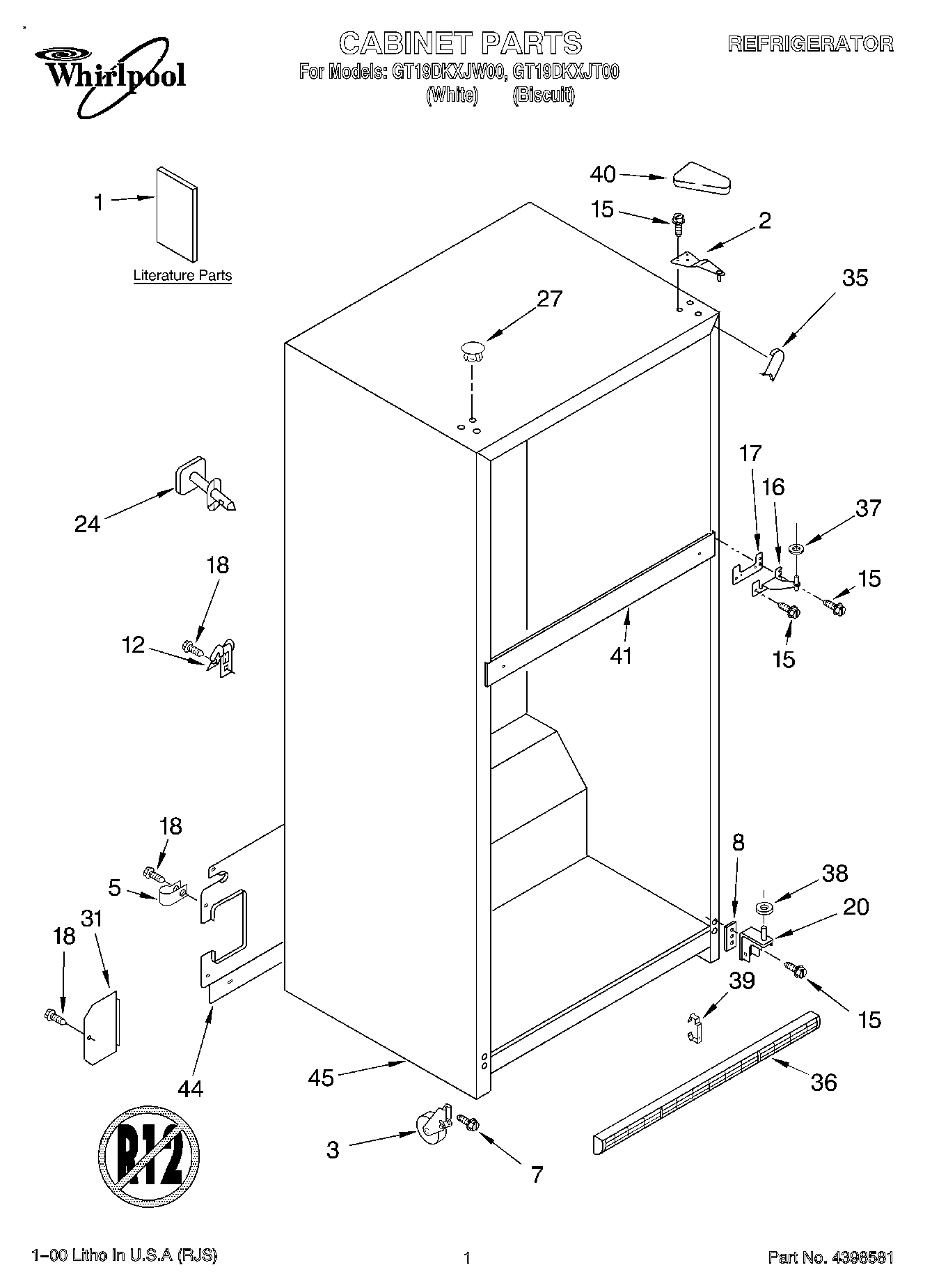 01 - CABINET, LITERATURE