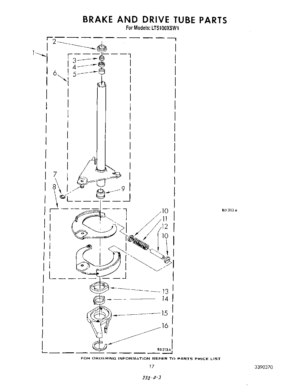 14 - BRAKE AND DRIVE TUBE