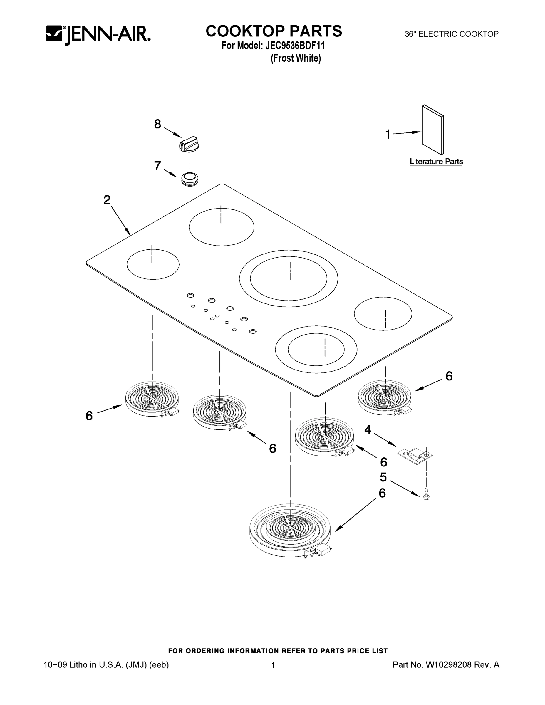 01 - COOKTOP PARTS